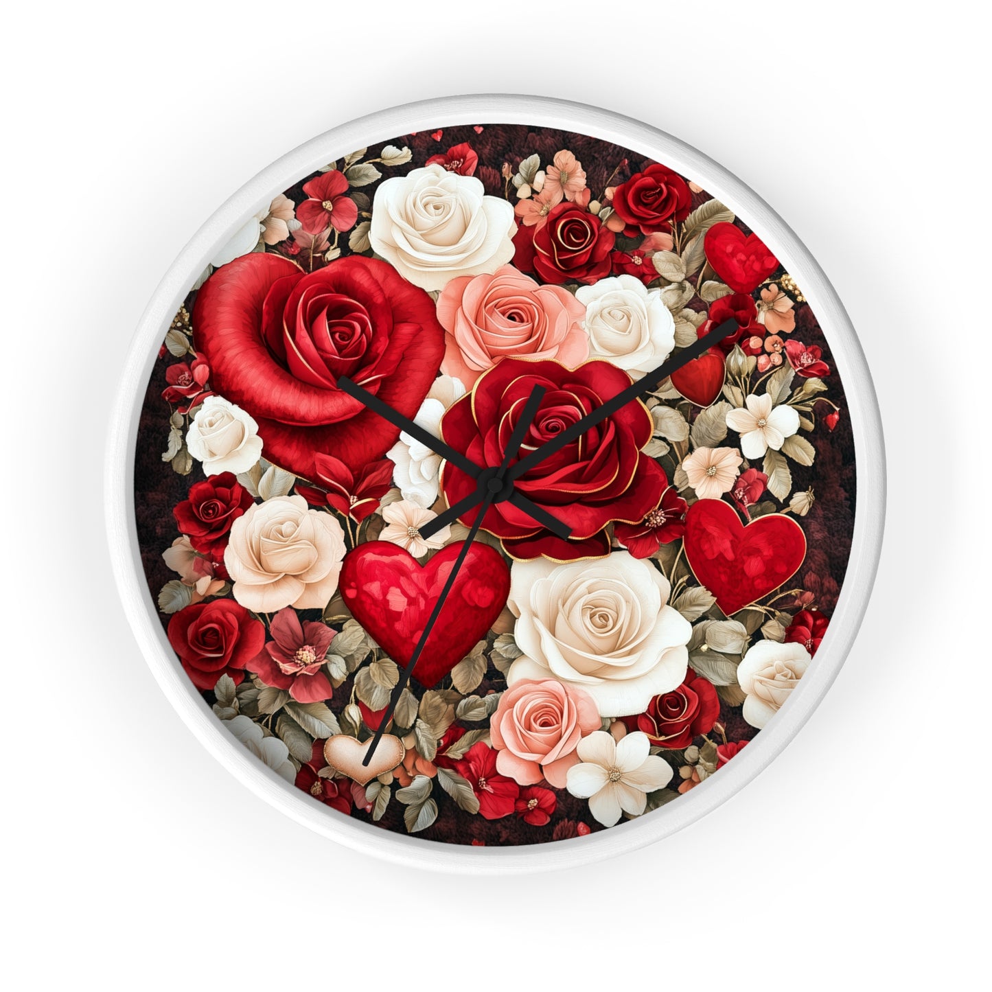 Botanical Home Decor Floral Clock Flower Wall Clock, Nature Lover Gift