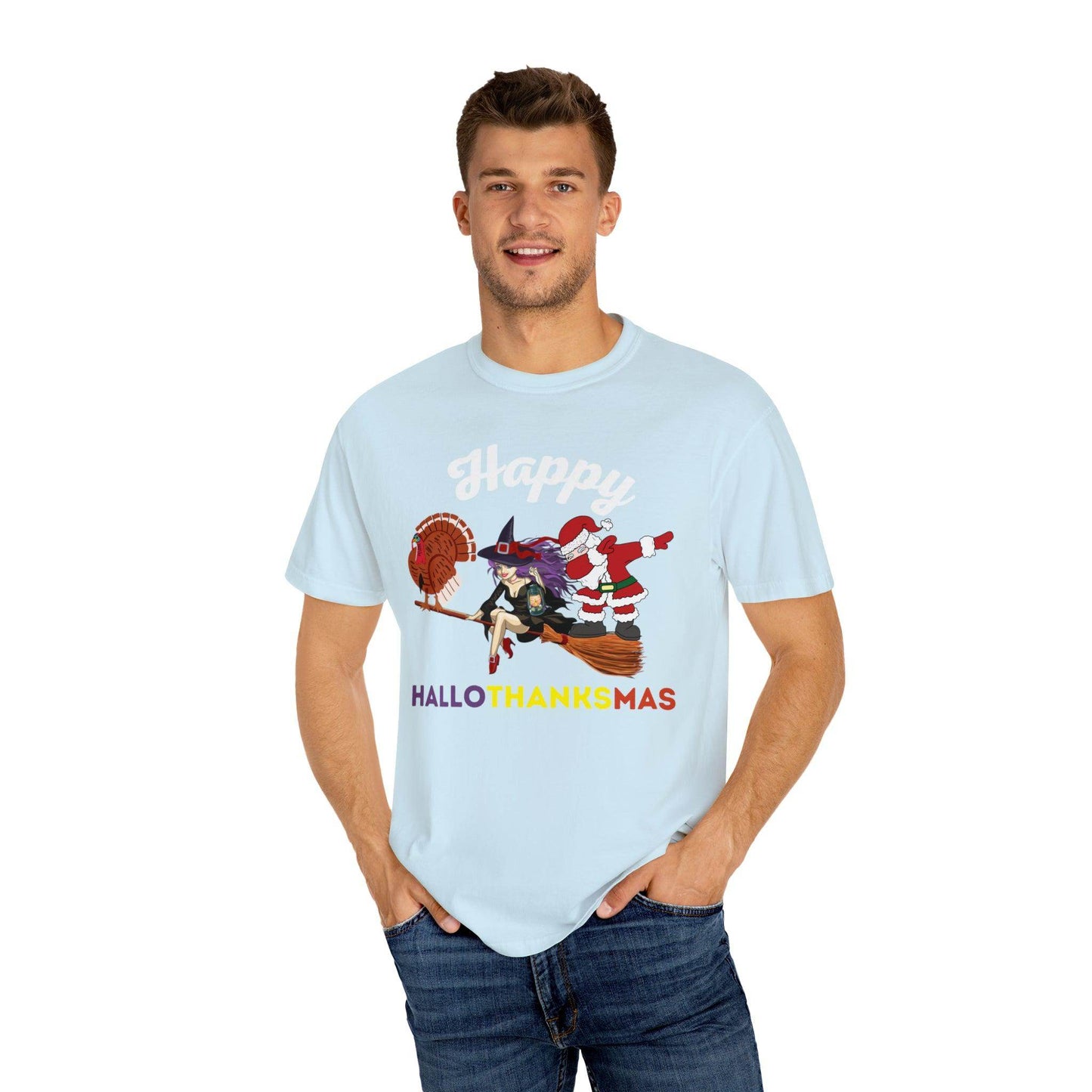 Happy HALLOTHANKSMAS Gift for Fall Halloween Thanksgiving Christmas Gift - Giftsmojo