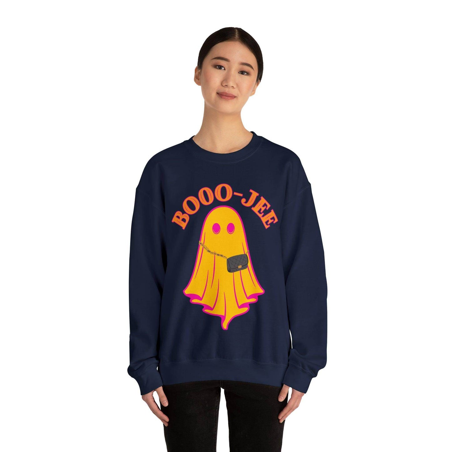 Booo-Jee Sweatshirt, Boo Halloween Sweatshirt, Spooky Ghost Sweatshirt, Boo Jee Shirt, Halloween Ghost Sweatshirt, Halloween Boo Shirt - Giftsmojo