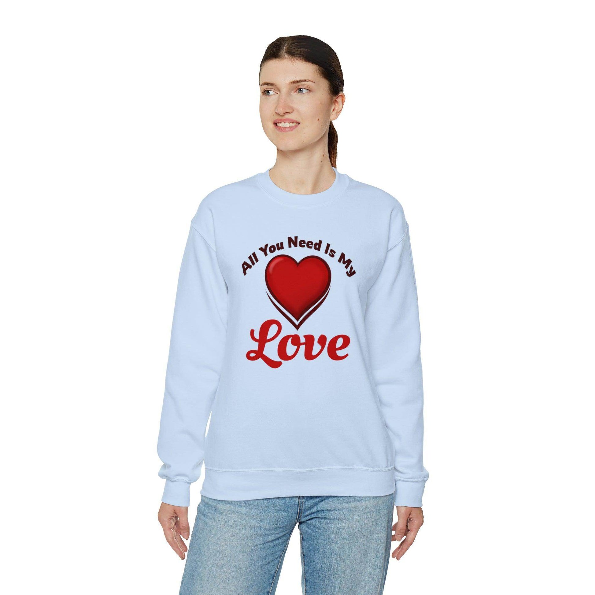 All you need is My Love Tee Hooded Sweatshirt - Giftsmojo