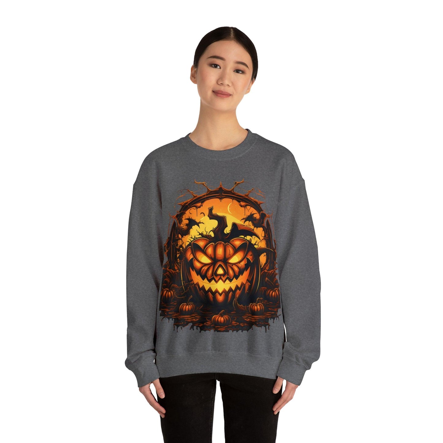 Scary Halloween Pumpkin Face Ghost Costume: Transform into a Spooky Specter - Giftsmojo