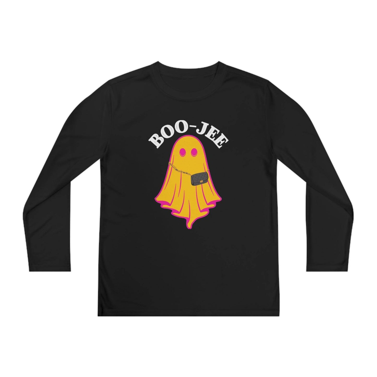 Boojee Youth Halloween Costume Long Sleeve Competitor Tee Boojee Halloween Boujee - Giftsmojo