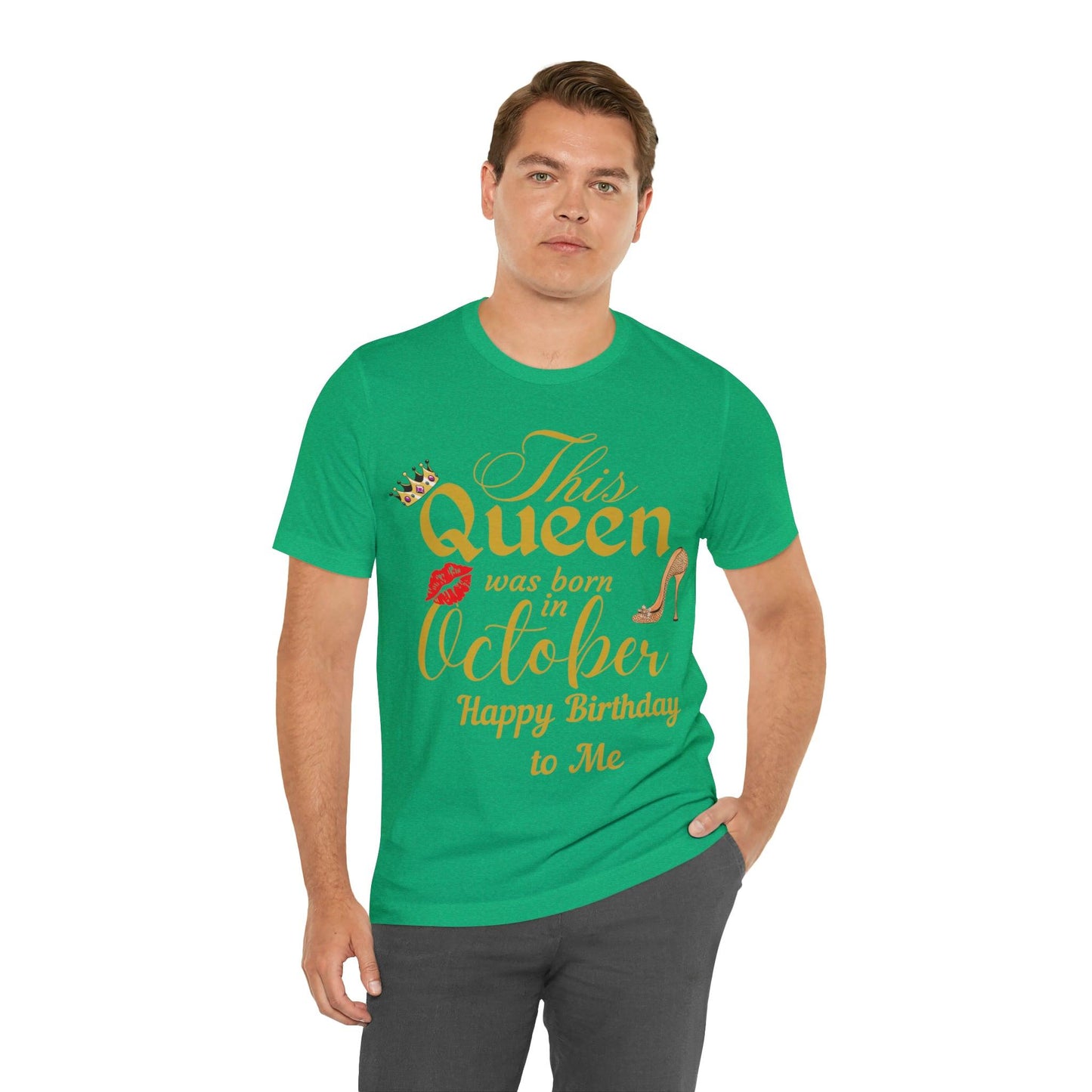Birthday Queen Shirt, Gift for Birthday, This Queen was born in October Shirt, Funny Queen Shirt, Funny Birthday Shirt, Birthday Gift - Giftsmojo