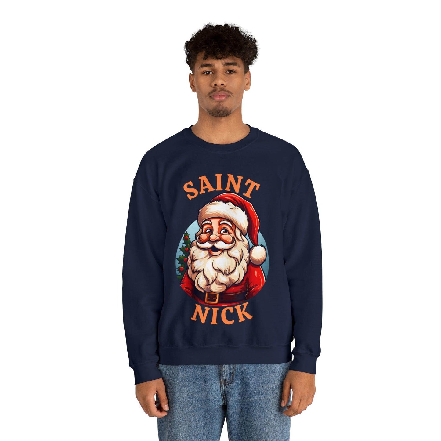 Saint Nick Shirt Christmas Santa Sweatshirt Santa Sweater Christmas Sweater Christmas Shirt Santa Claus Shirt - Giftsmojo