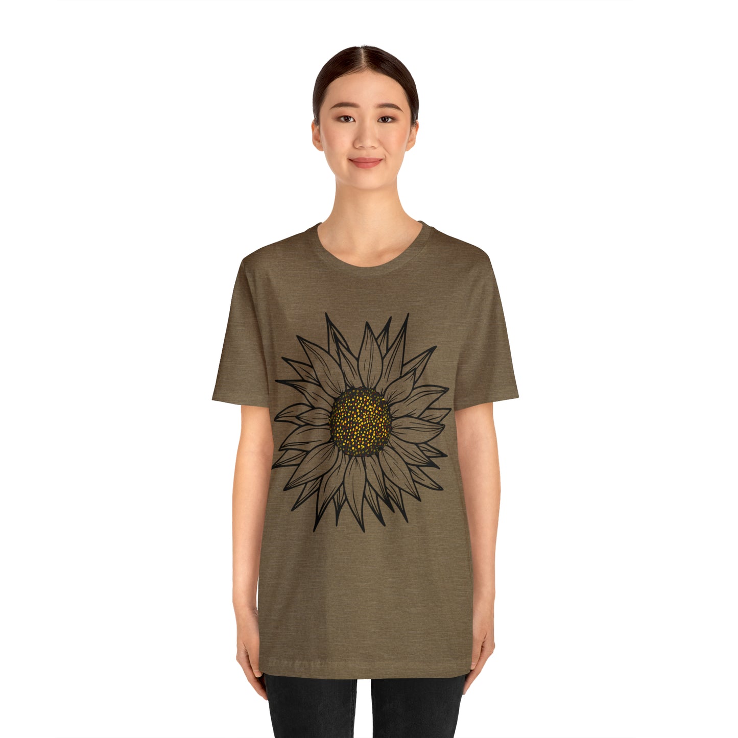 Sunflower Shirt, Floral Tee Shirt, Flower Shirt, Garden Shirt, Womens Fall Summer Shirt Sunshine Tee, Gift for Gardener, Nature love shirt