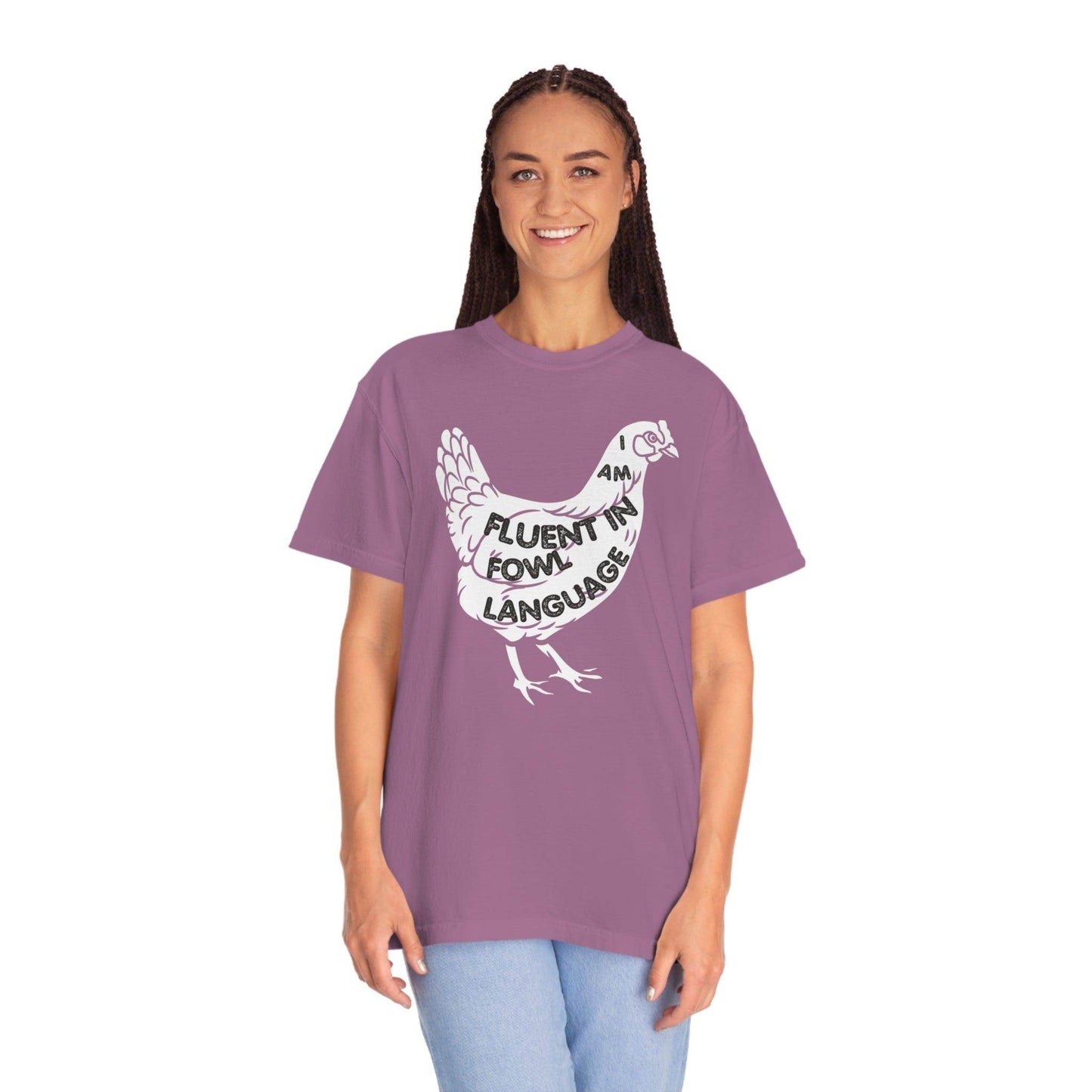 Chicken Shirt Chicken Tee Chicken Owner Gift -Fluent in Fowl Language Gift For Chicken Lover gift - Giftsmojo