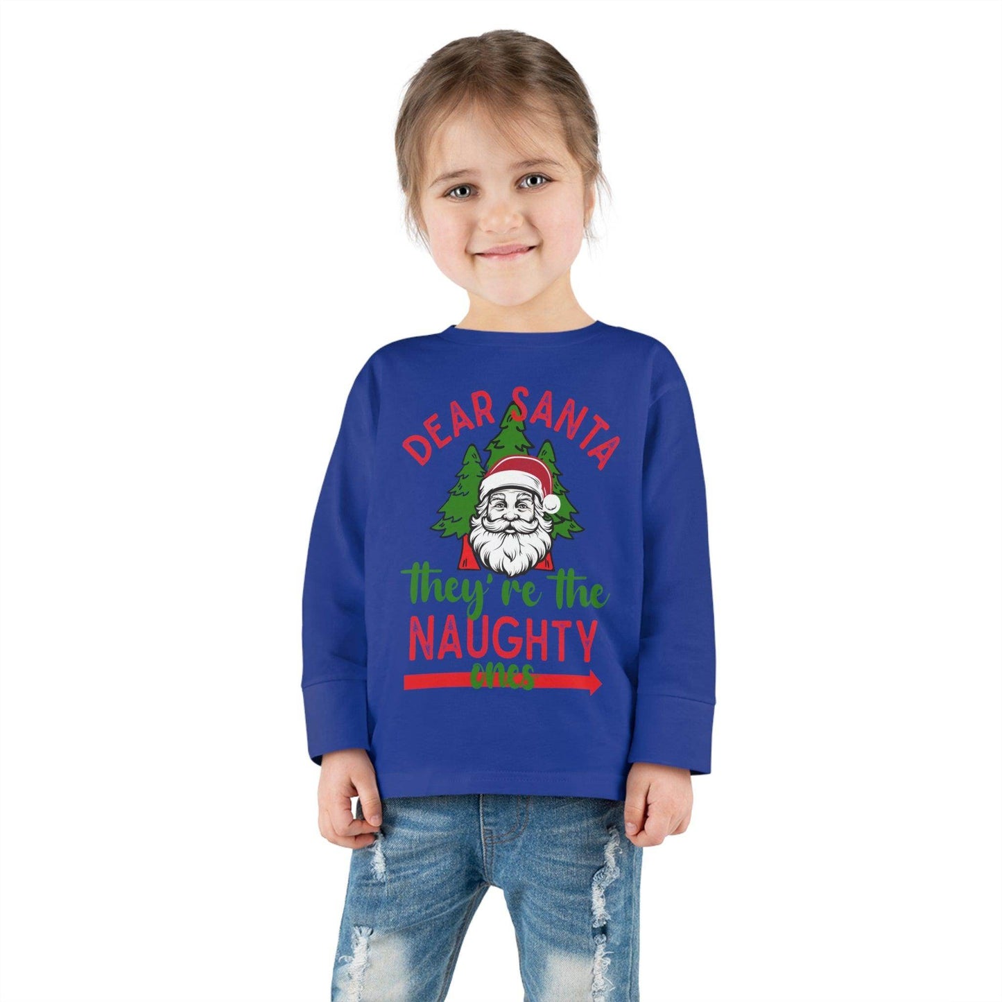 Kids Dear Santa They're The Naughty Ones Shirt For Christmas Shirt for Kids Christmas Outfit for Kids Santa Shirt - Giftsmojo
