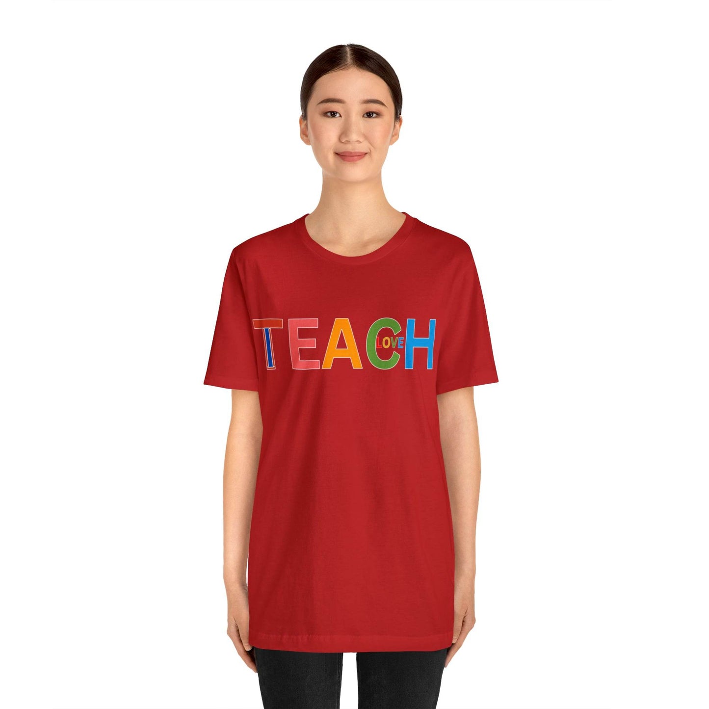 I Teach Love Shirt, Teacher Shirt, Teacher Appreciation Gift for Teachers - Giftsmojo