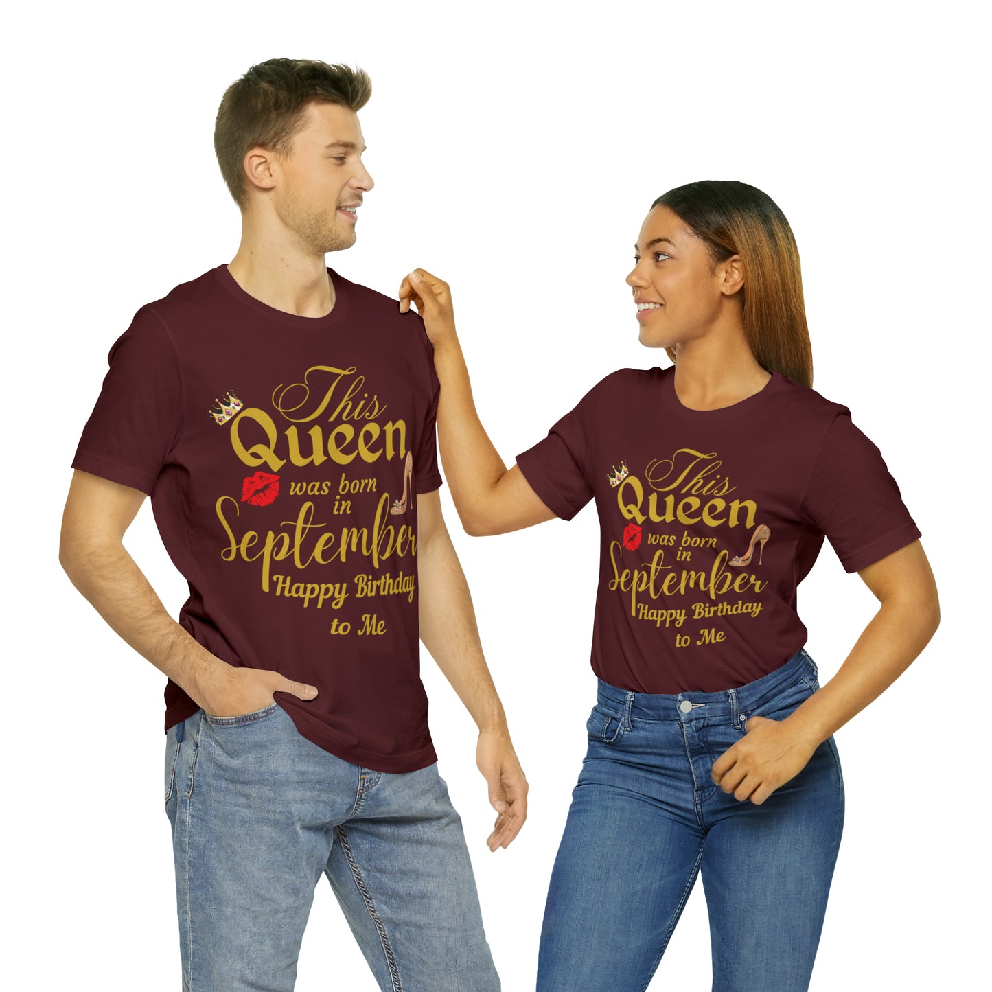 Birthday Queen Shirt, Gift for Birthday, This Queen was born in September Shirt, Funny Queen Shirt, Funny Birthday Shirt, Birthday Gift