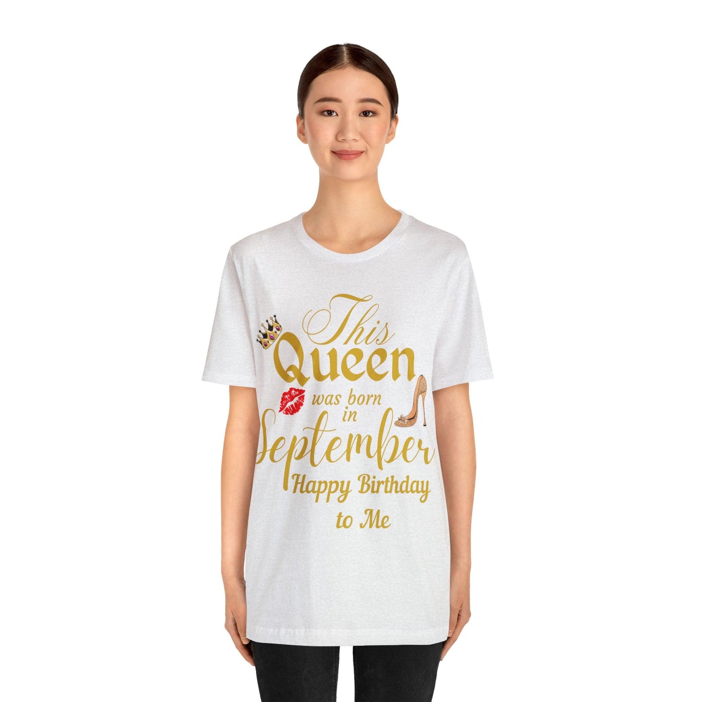 Birthday Queen Shirt, Gift for Birthday, This Queen was born in September Shirt, Funny Queen Shirt, Funny Birthday Shirt, Birthday Gift