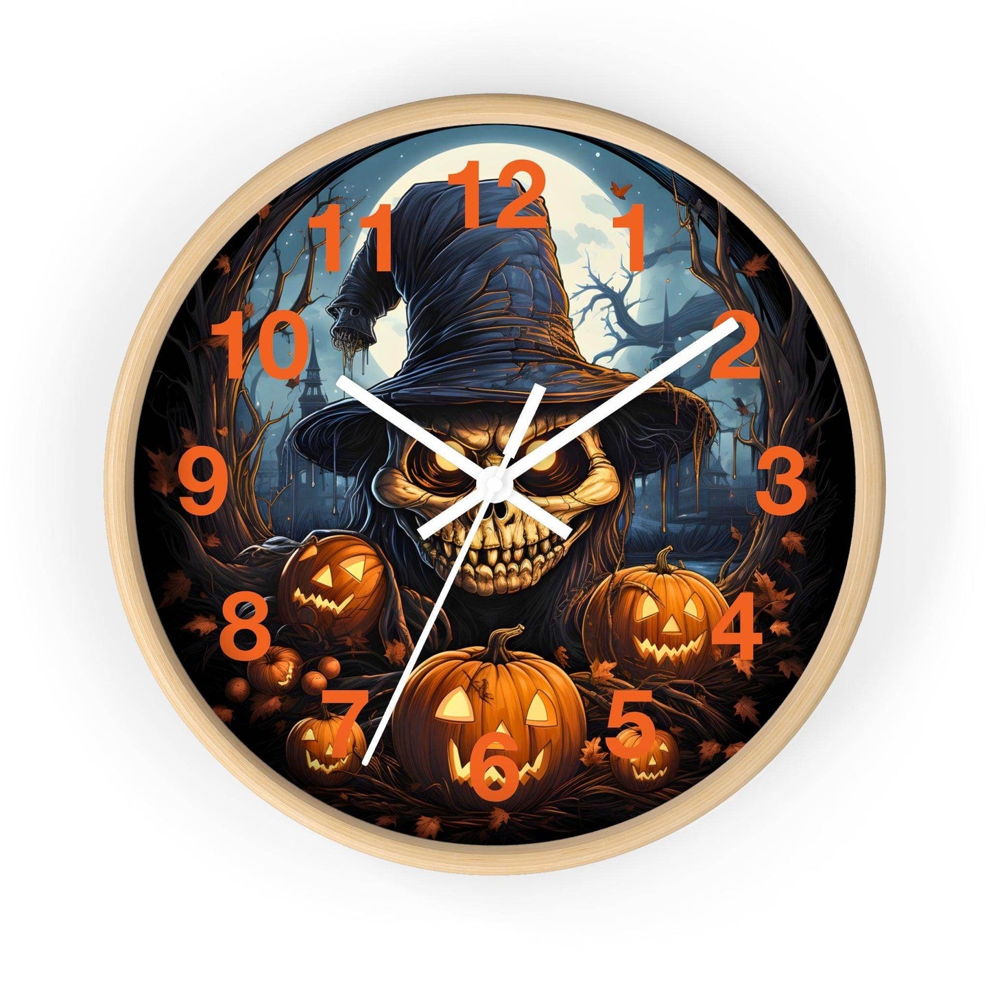 Halloween Ghost Wall Clock Home Decor Halloween Wall Clocks Halloween Clock Fall Clock Halloween Decor - Giftsmojo