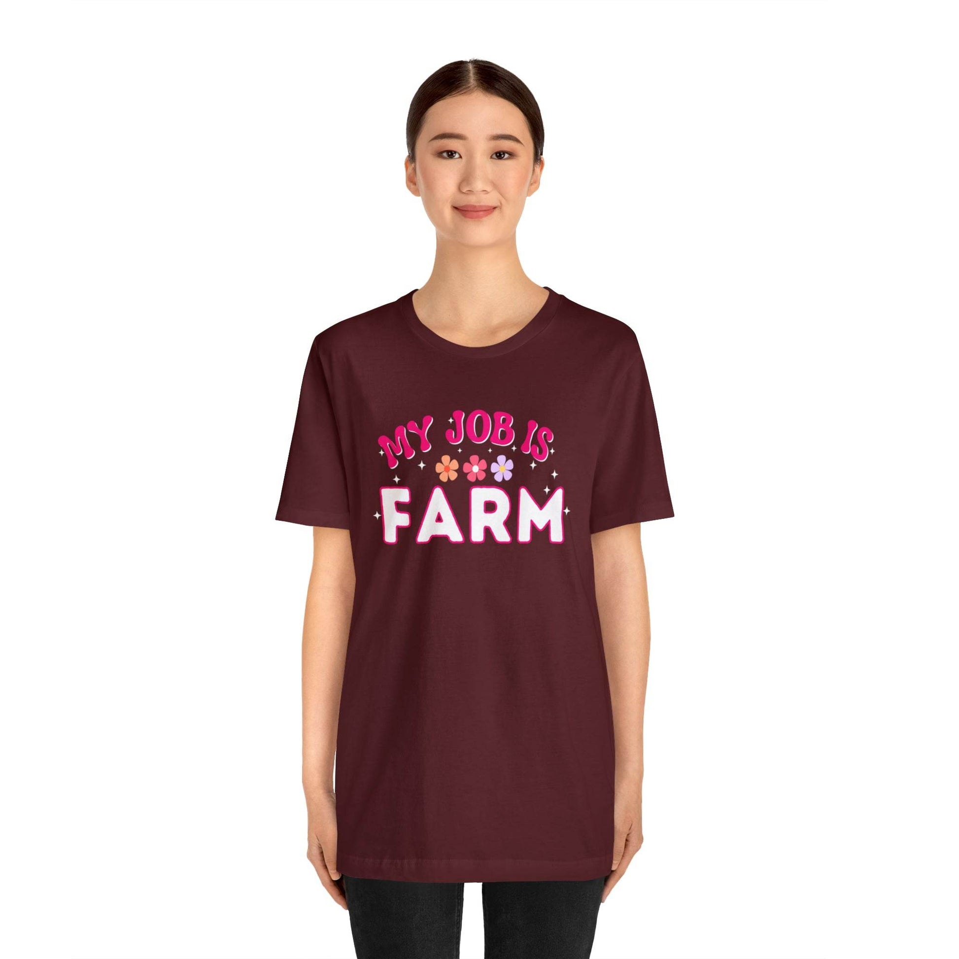My Job is Farm Shirt Farmer Shirt Farming Shirt Homestead Gardening Shirt - Giftsmojo