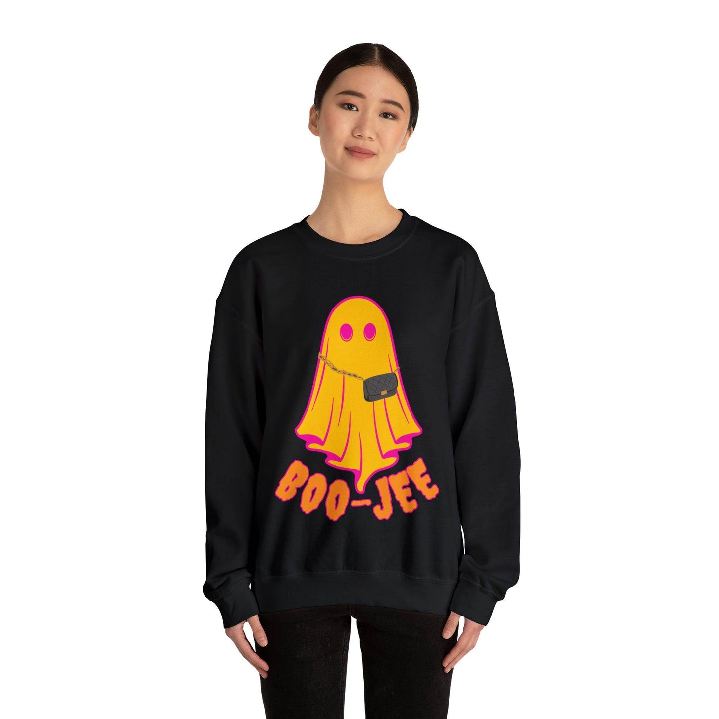 Boo-Jee Sweatshirt, Boo Halloween Sweatshirt, Spooky Ghost Sweatshirt, Boo Jee Shirt, Halloween Ghost Sweatshirt, Halloween Boo Shirt - Giftsmojo