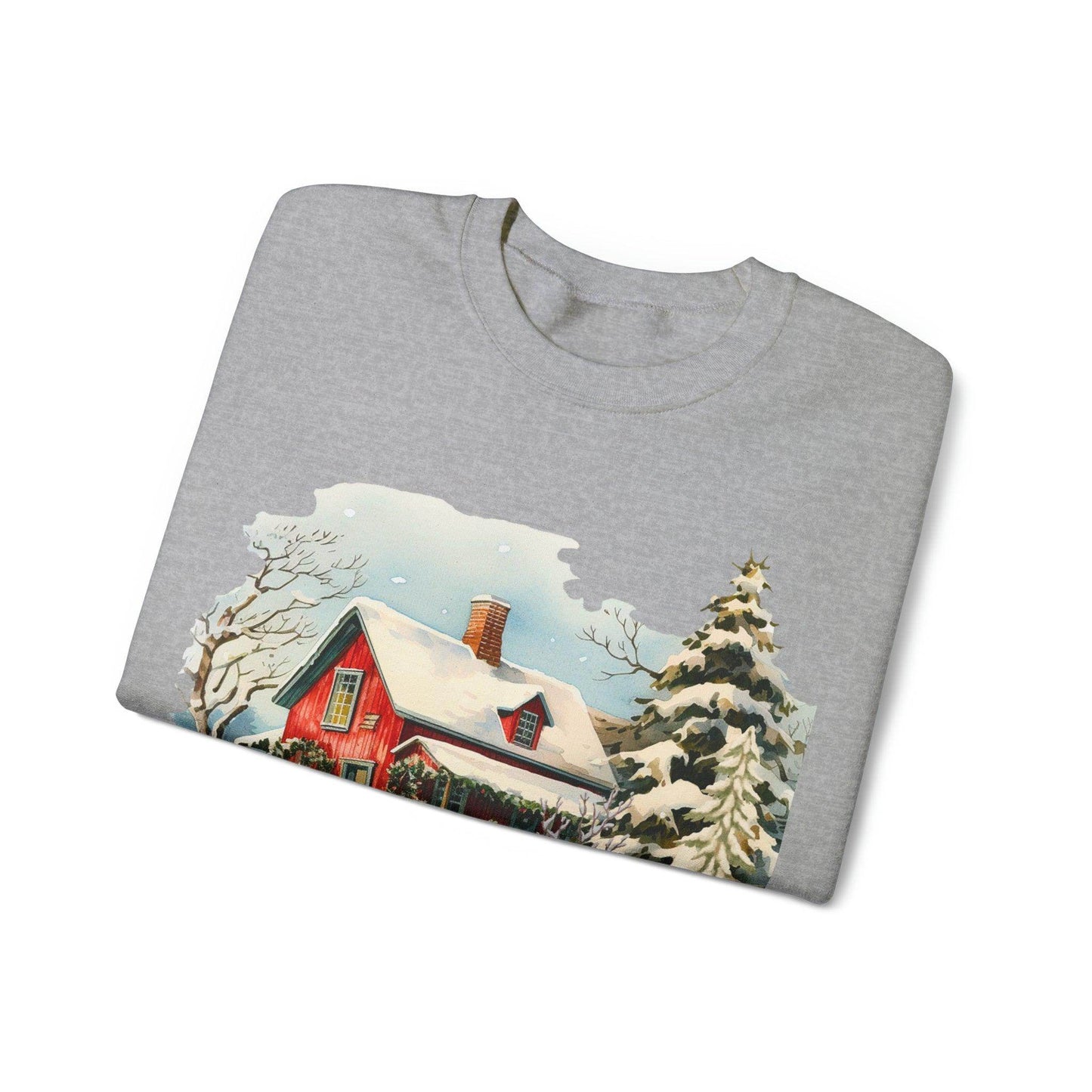 Small Town Christmas Sweatshirt Christmas on The Farm Sweatshirt Mooey Christmas Farm Sweatshirt Christmas Sweater Trendy Christmas Shirt Farmers - Giftsmojo