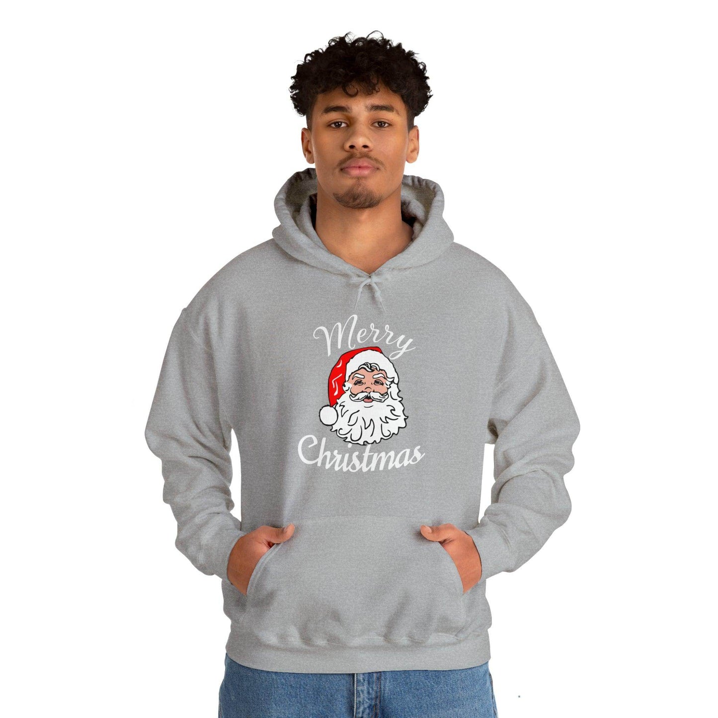 Santa Hoodie, Merry Christmas Hooded Sweatshirt, Christmas Shirt, Christmas Gift - Giftsmojo
