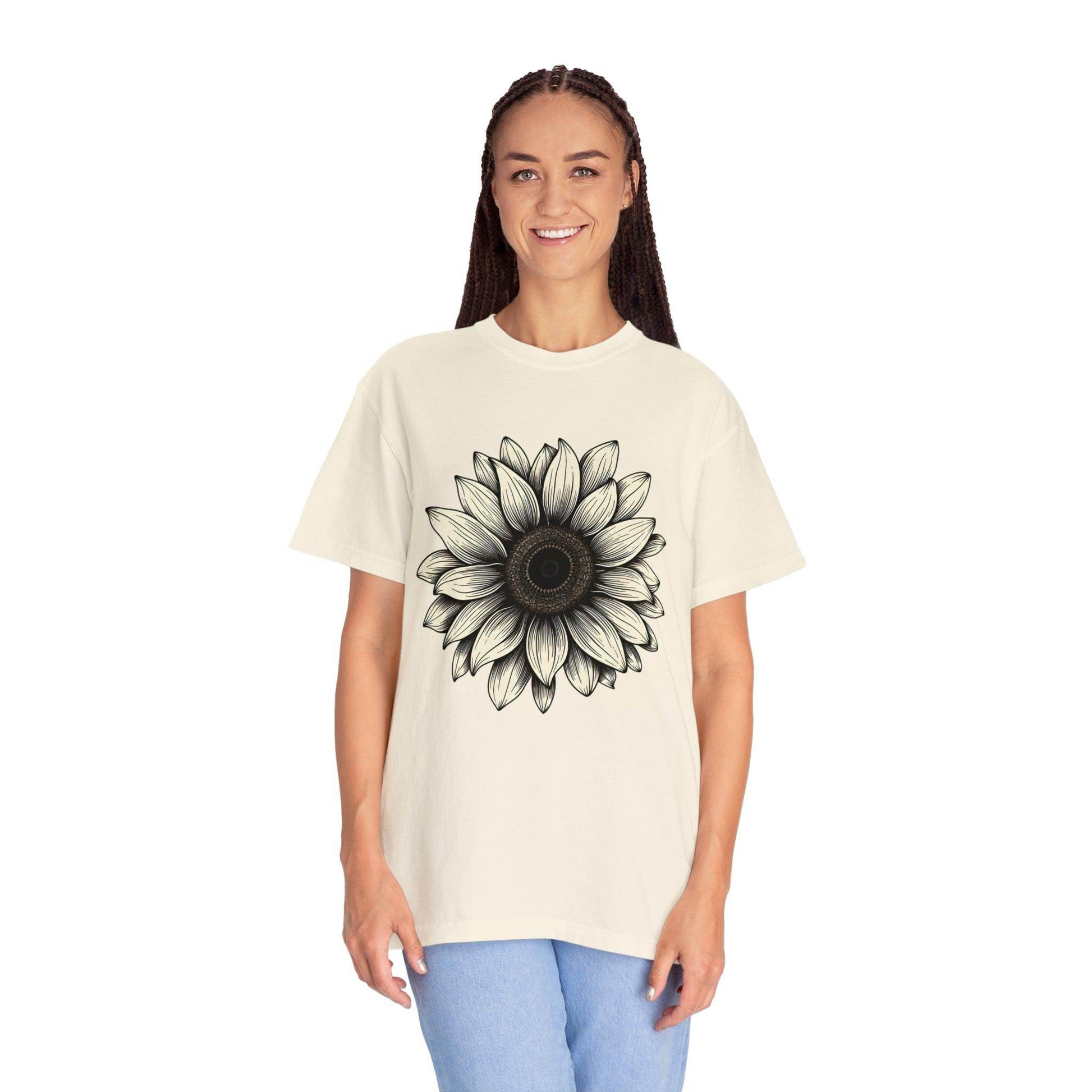 Sunflower Shirt Flower Shirt Aesthetic, Floral Graphic Tee Floral Shirt Flower T-shirt, Wild Flower Shirt Gift For Her Wildflower T-shirt - Giftsmojo
