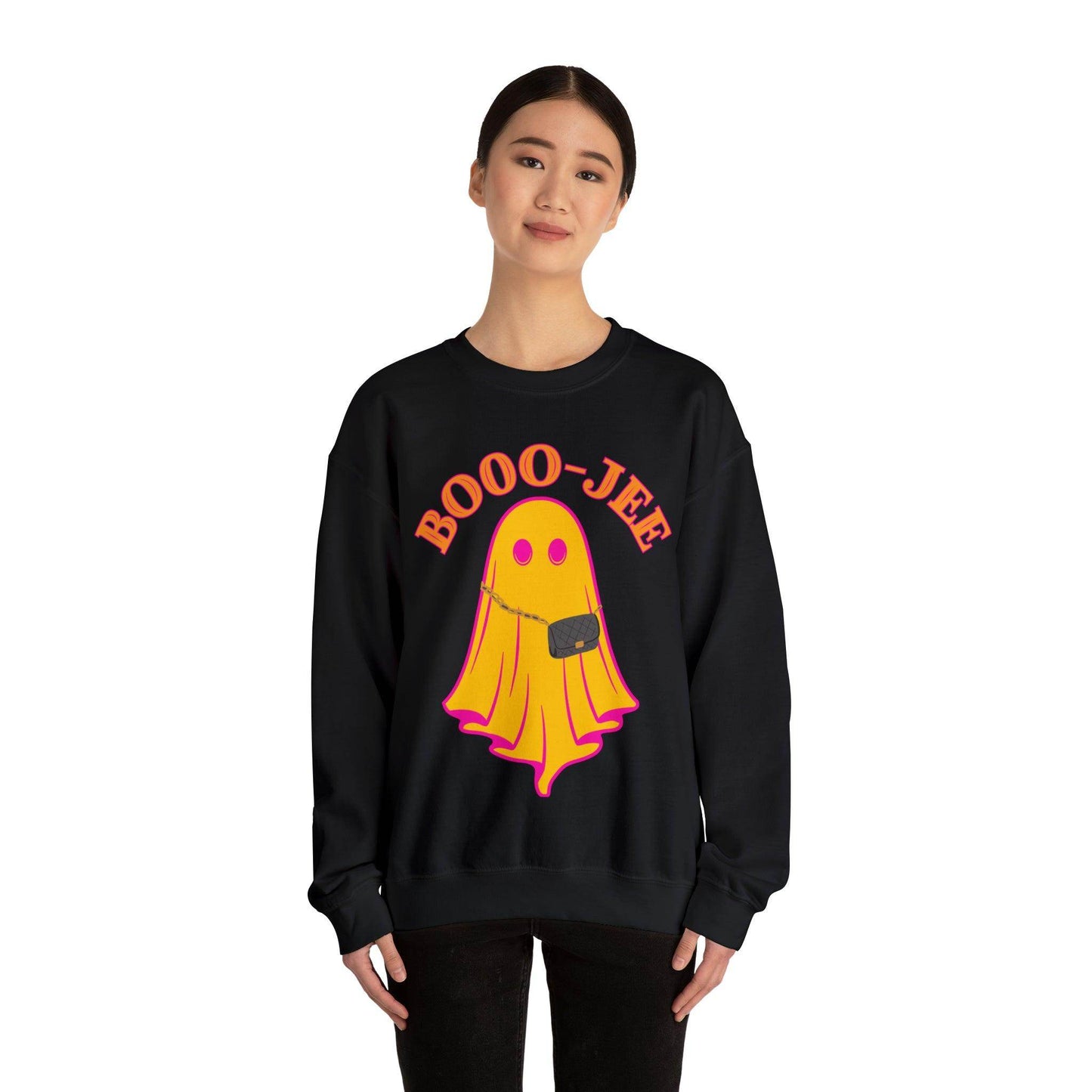 Booo-Jee Sweatshirt, Boo Halloween Sweatshirt, Spooky Ghost Sweatshirt, Boo Jee Shirt, Halloween Ghost Sweatshirt, Halloween Boo Shirt - Giftsmojo