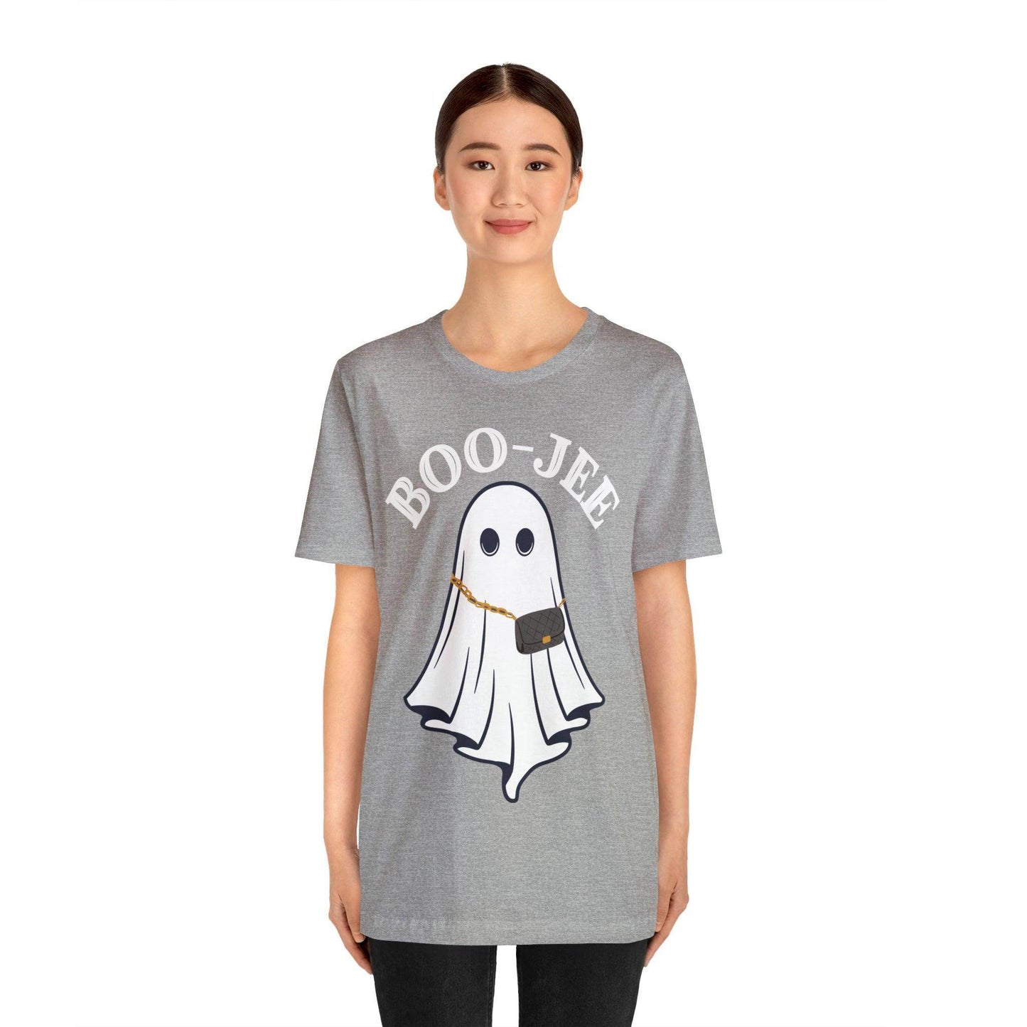Cute Boo-Jee Ghost Halloween Shirt Vintage Ghost Halloween Costume Scary Halloween Tshirt, Vintage Shirt Boujee Halloween Tee - Giftsmojo