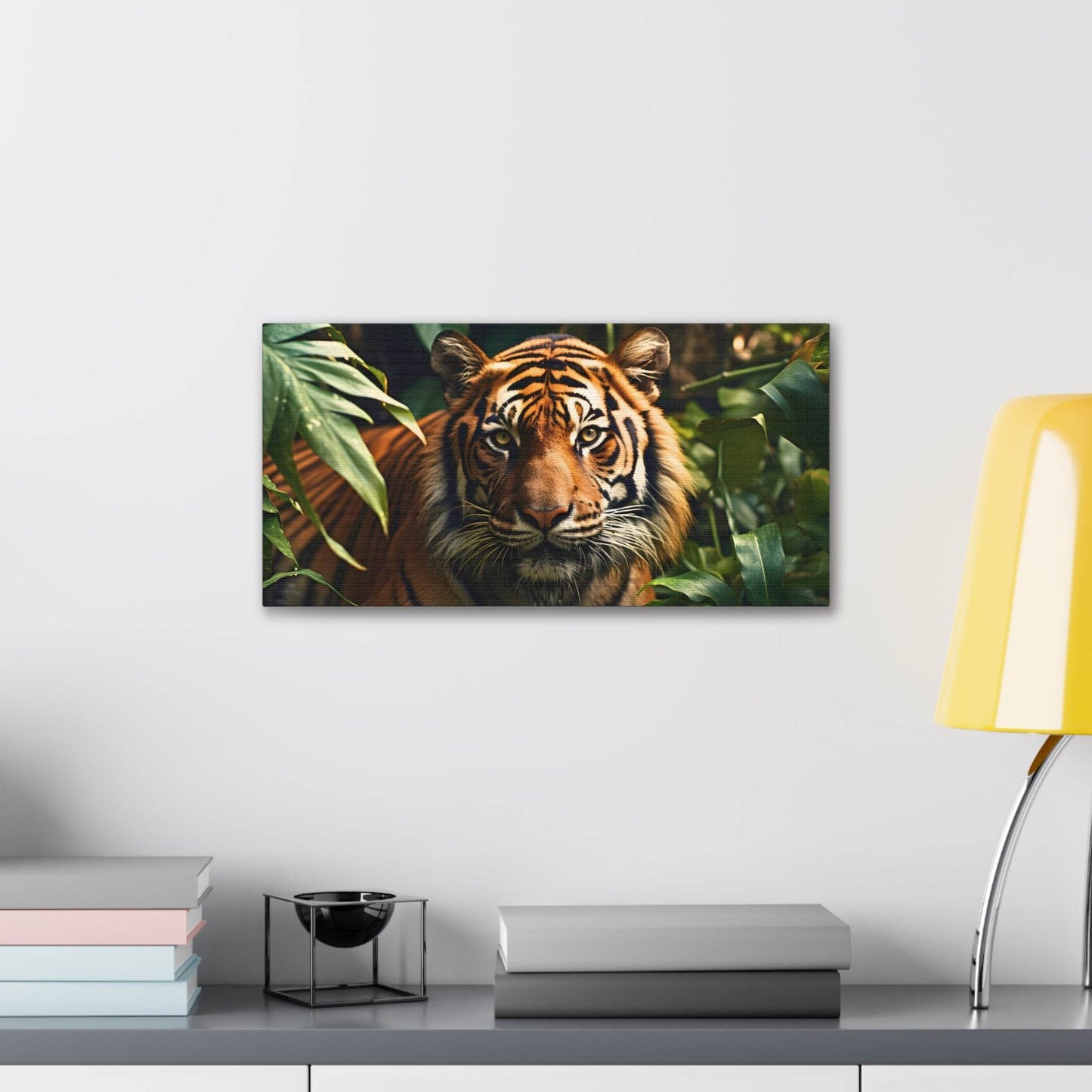 Tiger In Nature Art Canvas Gallery Wraps Tiger Print Large Canvas Art Animal Wall Art minimalist Wall Art Lover Gift - Giftsmojo