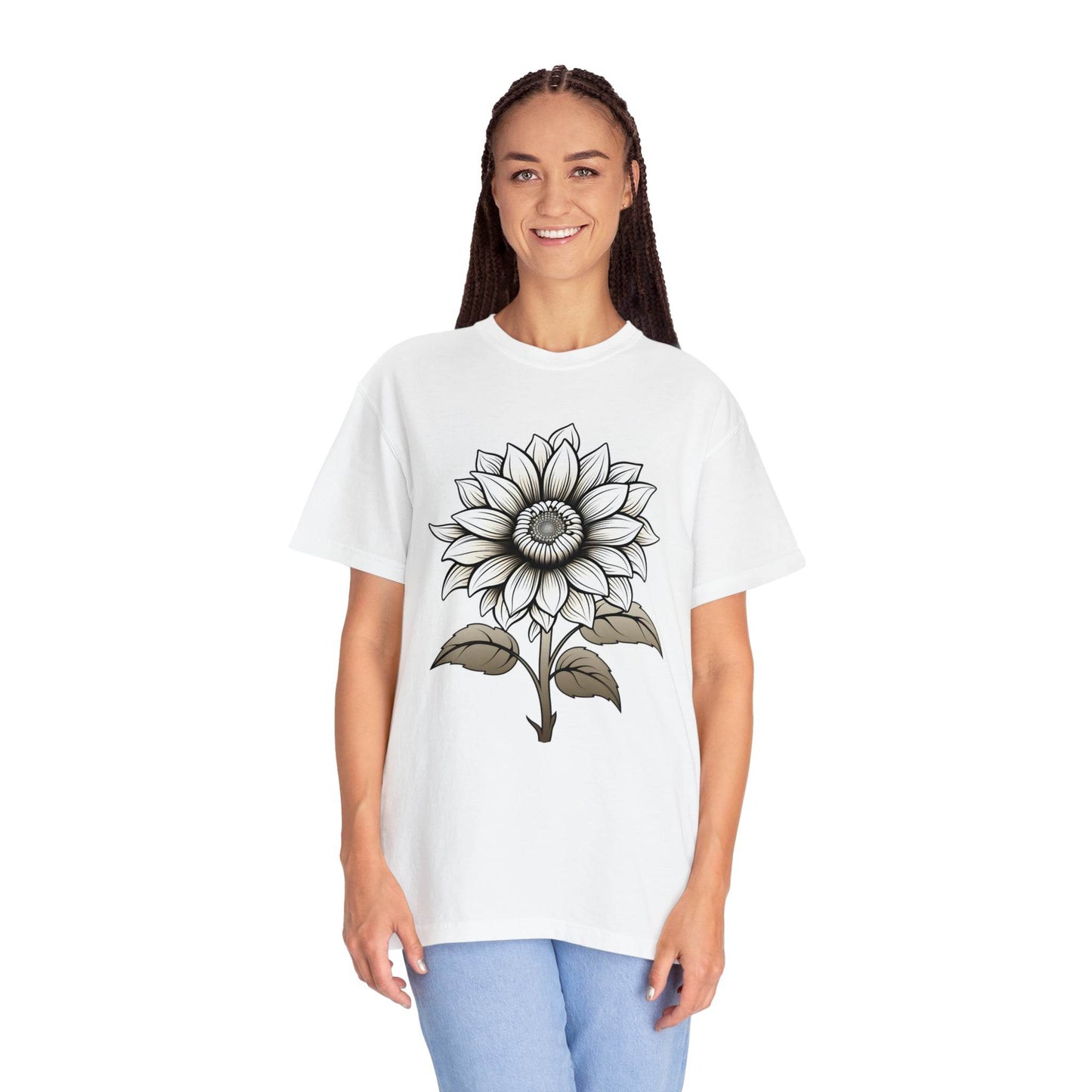 Sunflower Shirt Vintage Flower Shirt Aesthetic, Floral Graphic Tee Floral Shirt Flower T-shirt, Wild Flower Shirt Gift For Her - Giftsmojo