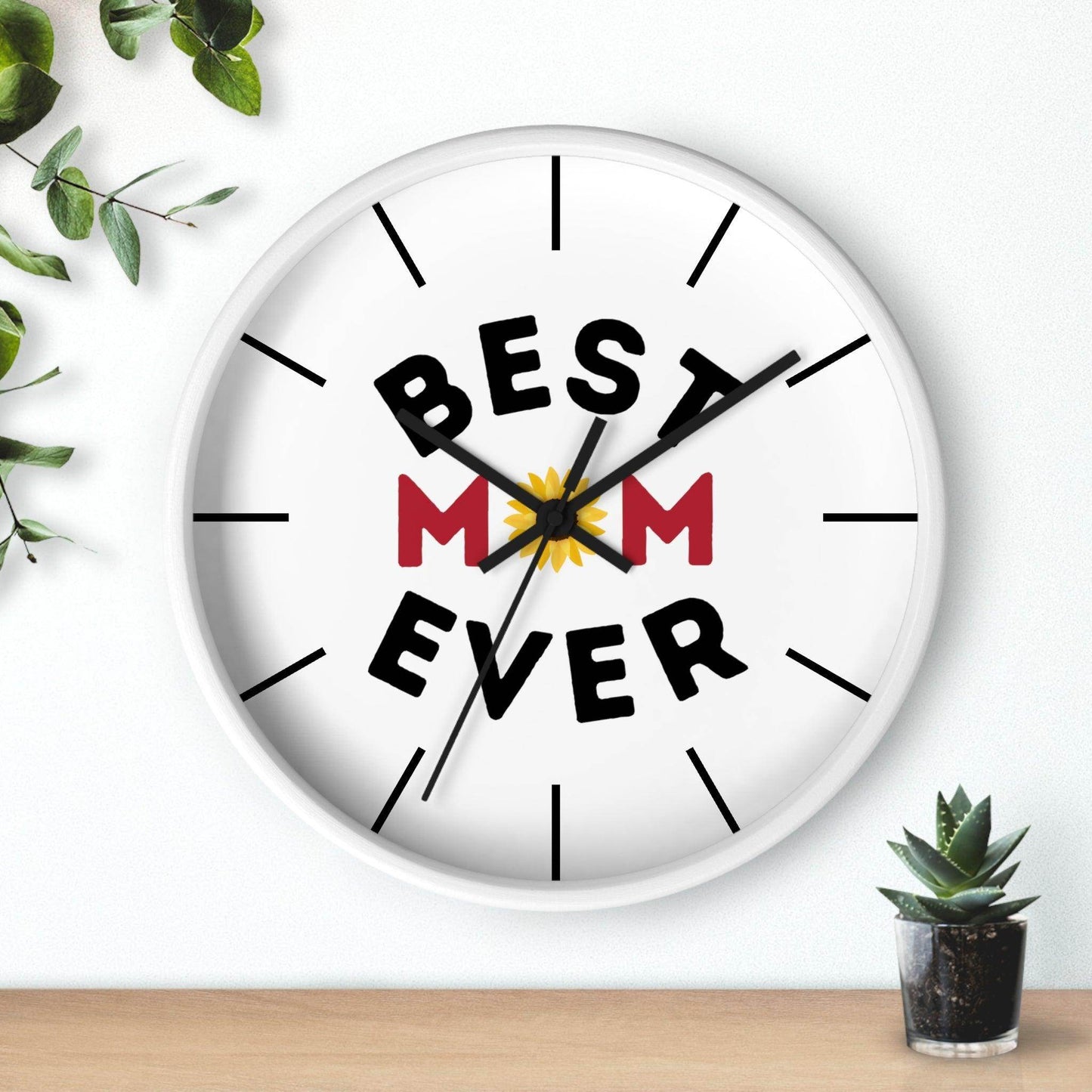 Best Mom Ever Clock, Wall Clock, Gift for Mom Home decor gift, House Warming gift, New Home Gift, - Giftsmojo