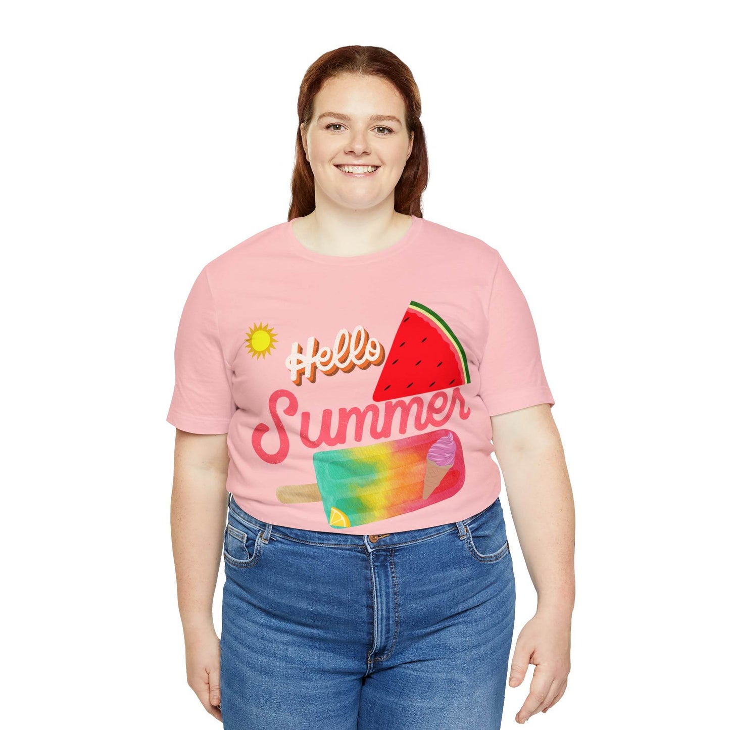 Hello Summer Shirt, Hello Summer, Summer shirts for women and men, Funny Shirt, Summer Vibes, Trendy Fashion, Summertime Fun - Giftsmojo