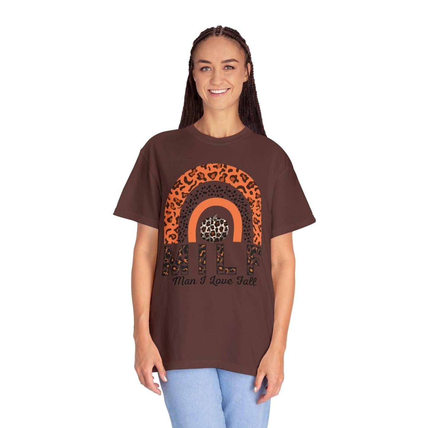Man I love Fall Gift for Fall Funny fall shirts gift Pumpkin comfort colors shirt - Giftsmojo