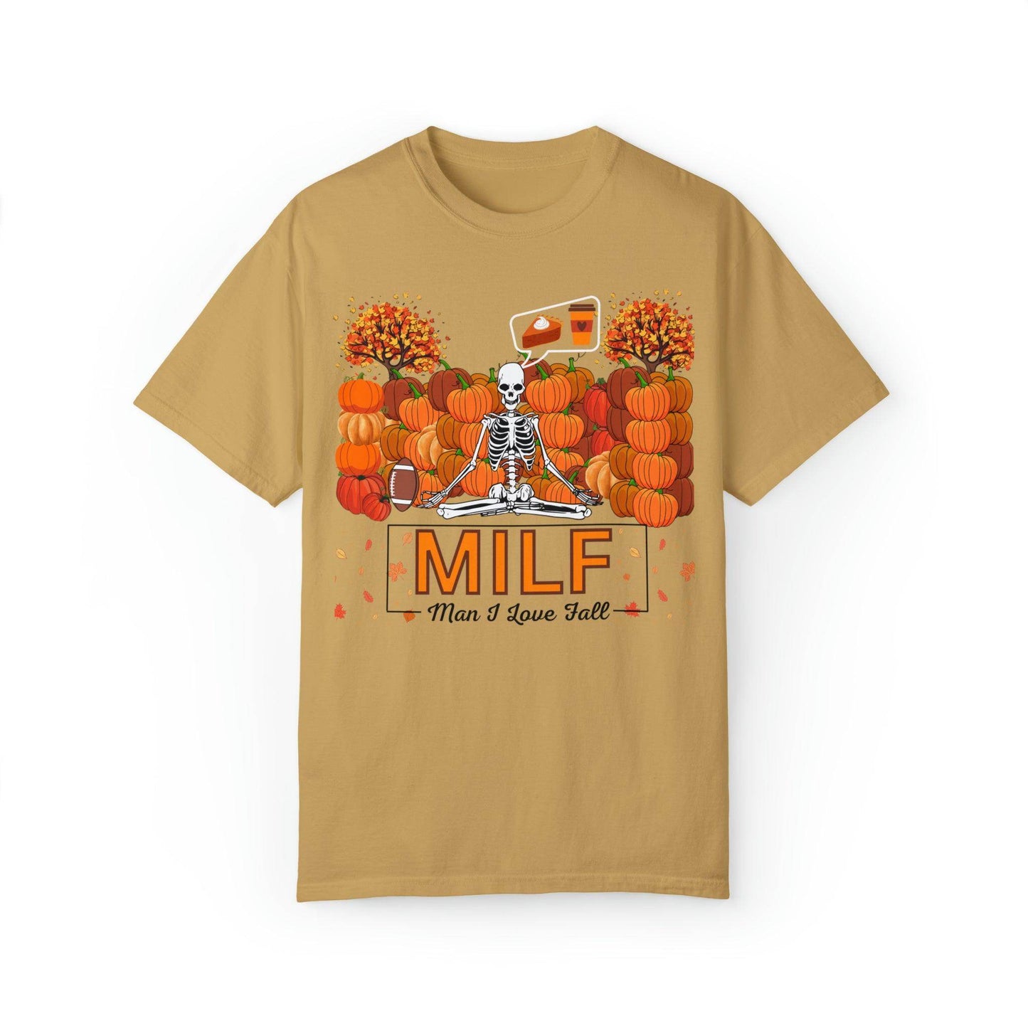 MILF Man I love Fall Gift for Fall Funny Fall Shirts Gift Pumpkin Comfort Colors Shirt - Giftsmojo