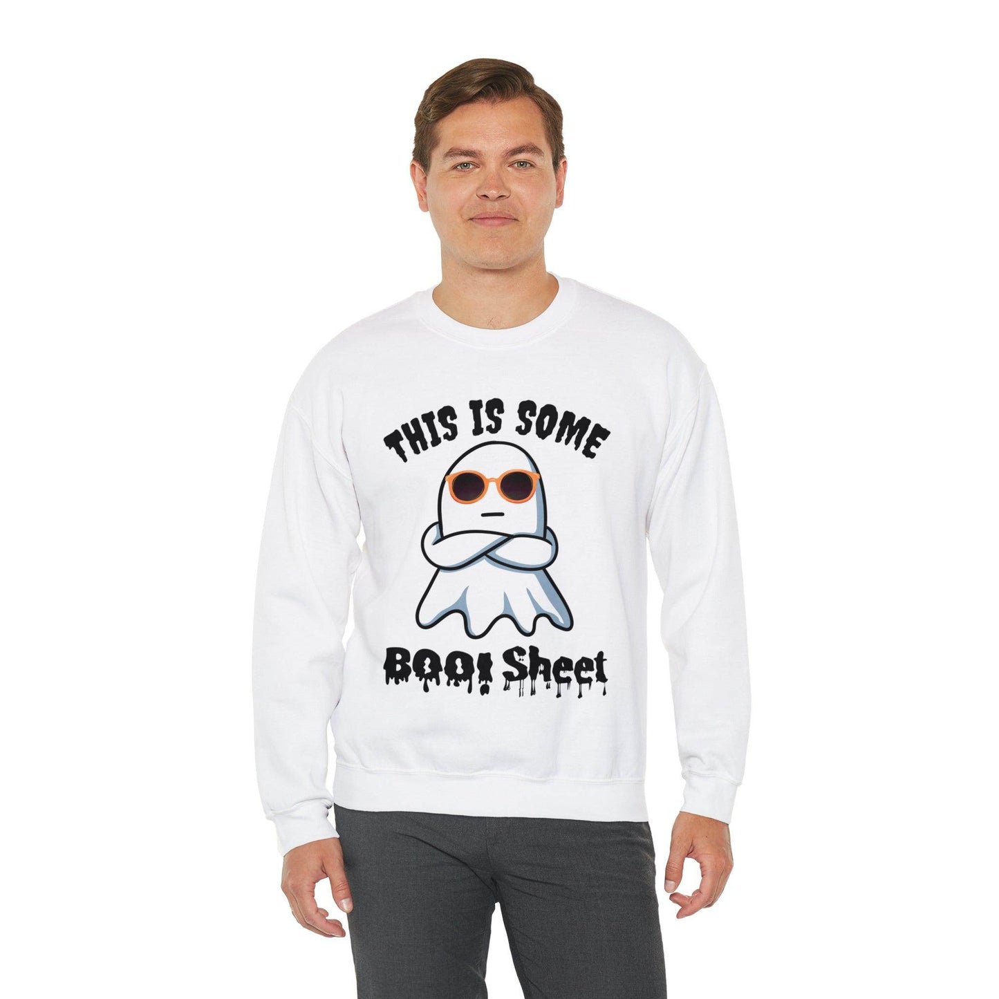 This Is Some Boo Sheet Funny HalloweenSweatshirt Funny Halloween Costume Spooky Season Tee Boo Ghost Sweatshirt Gift for Birthday Christmas - Giftsmojo