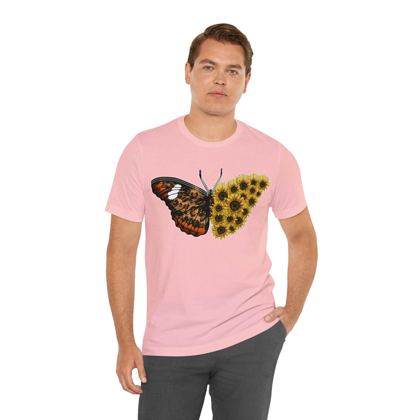 Butterfly Shirt, Sunflower Shirt, Insect Shirt Nature love T shirtFloral Tee Shirt, Flower Shirt, Garden Shirt, Womens Fall Summer shirt - Giftsmojo
