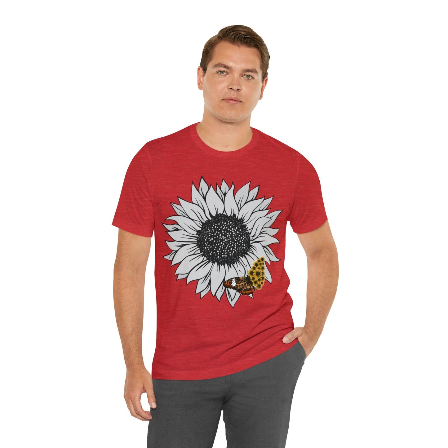 Flower Shirt, Sunflower Shirt, Floral Tee Shirt, Garden Shirt, Womens Fall Summer Shirt Sunshine Tee, Gift for Gardener, Nature love shirt