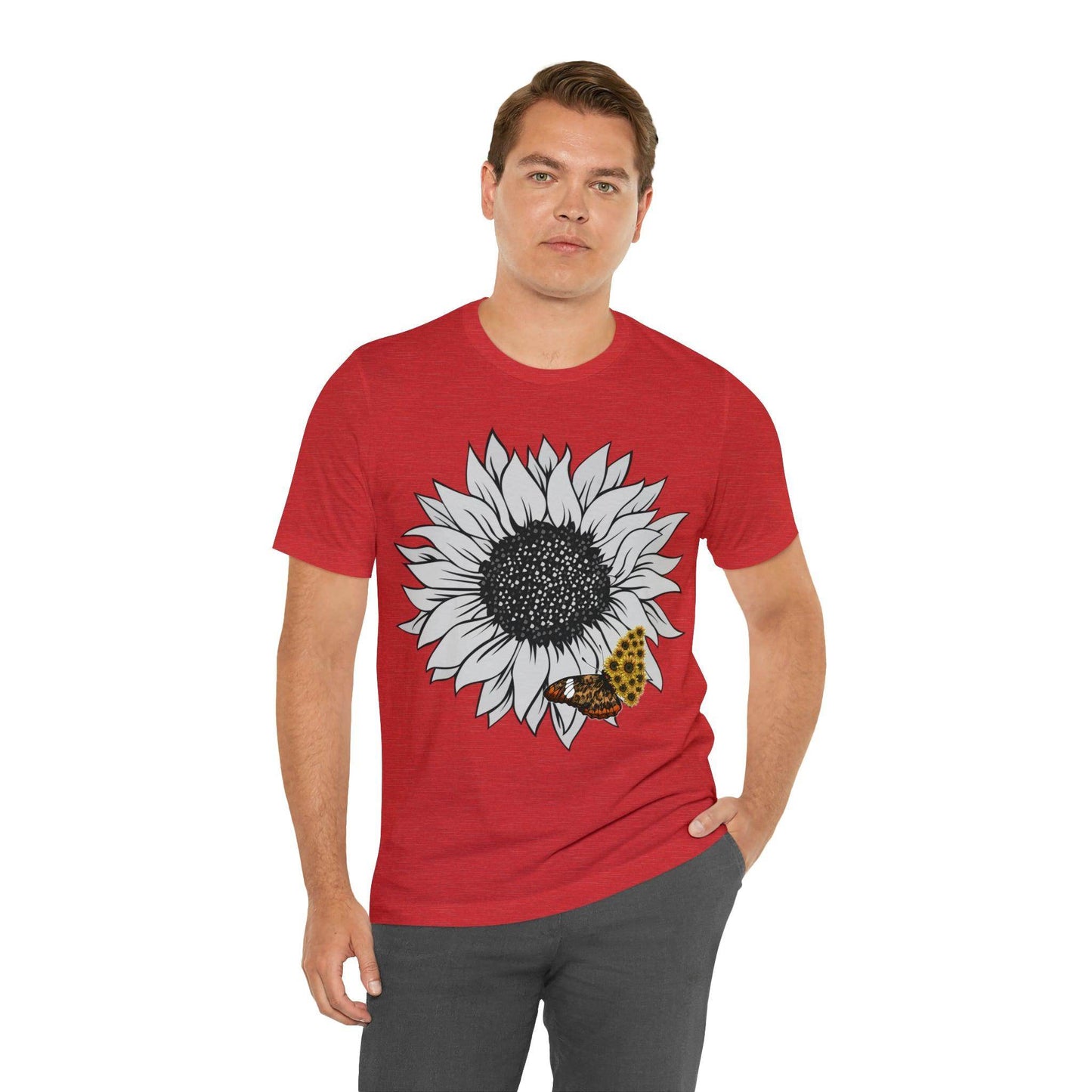 Flower Shirt, Sunflower Shirt, Floral Tee Shirt, Garden Shirt, Womens Fall Summer Shirt Sunshine Tee, Gift for Gardener, Nature love shirt - Giftsmojo