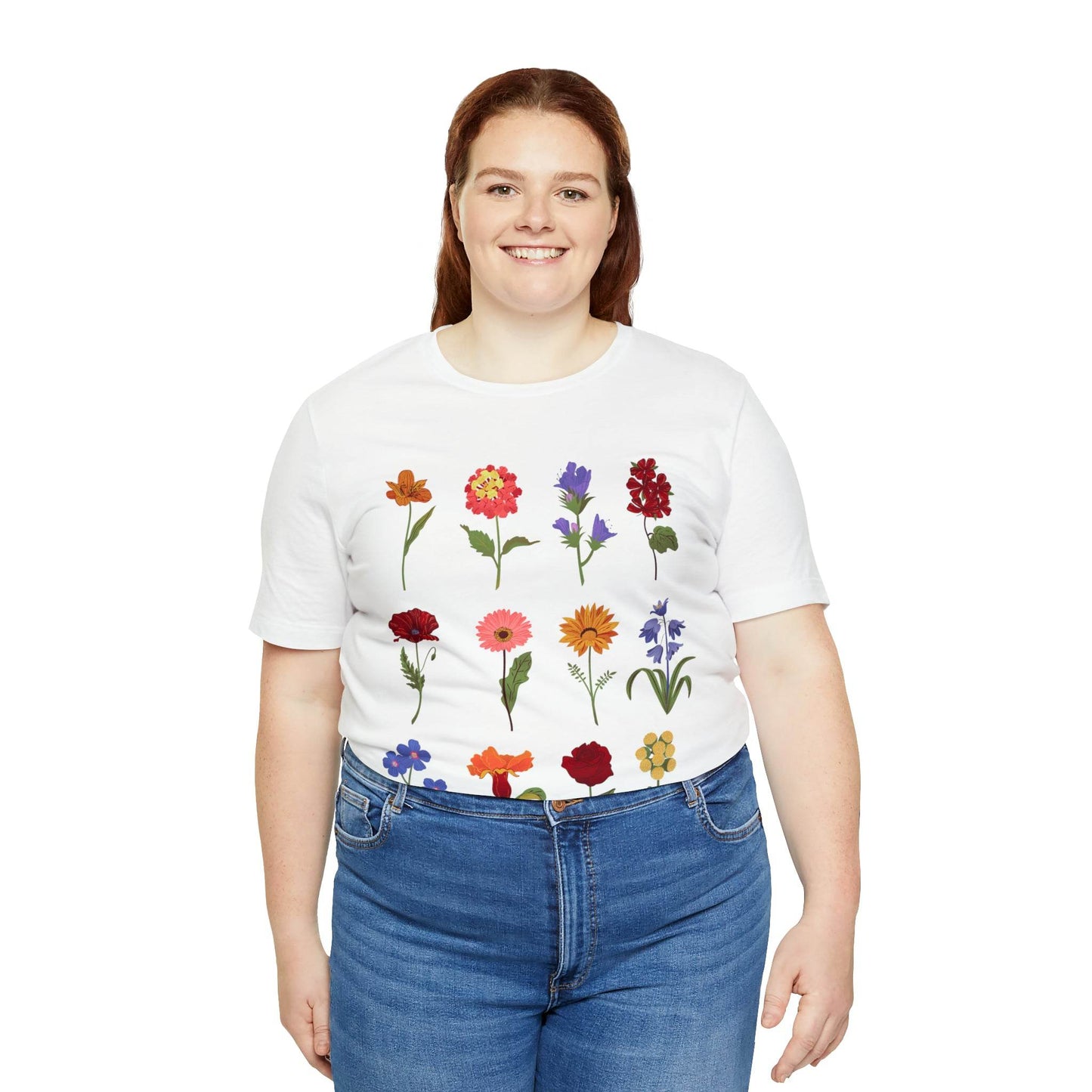 Wildflower Tshirt, Flower Shirt, Types of Flowers Shirt, Floral Tshirt, Gift for Women, Ladies Shirts Best Friend Gift, Plant Mom Nature Tee - Giftsmojo