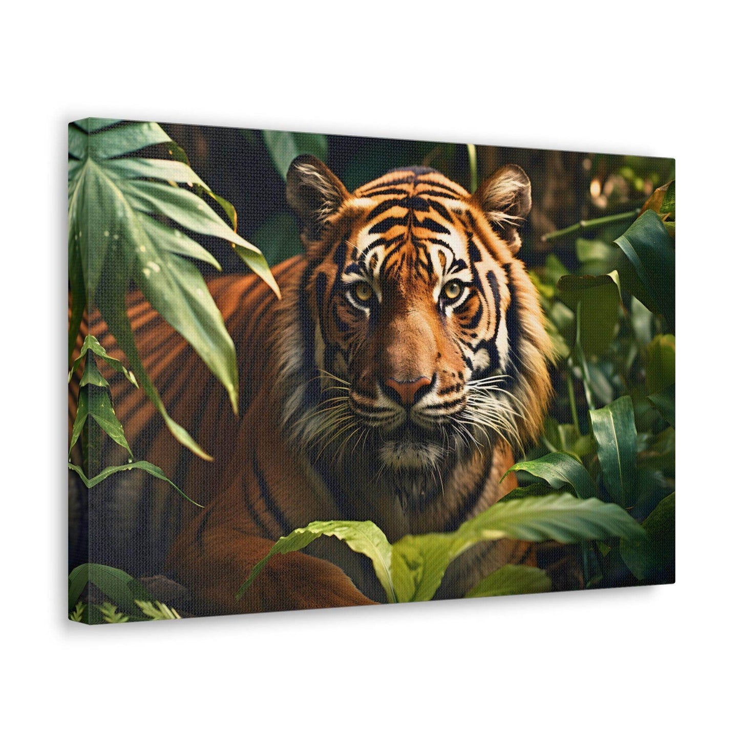 Tiger In Nature Art Canvas Gallery Wraps Tiger Print Large Canvas Art Animal Wall Art minimalist Wall Art Lover Gift - Giftsmojo