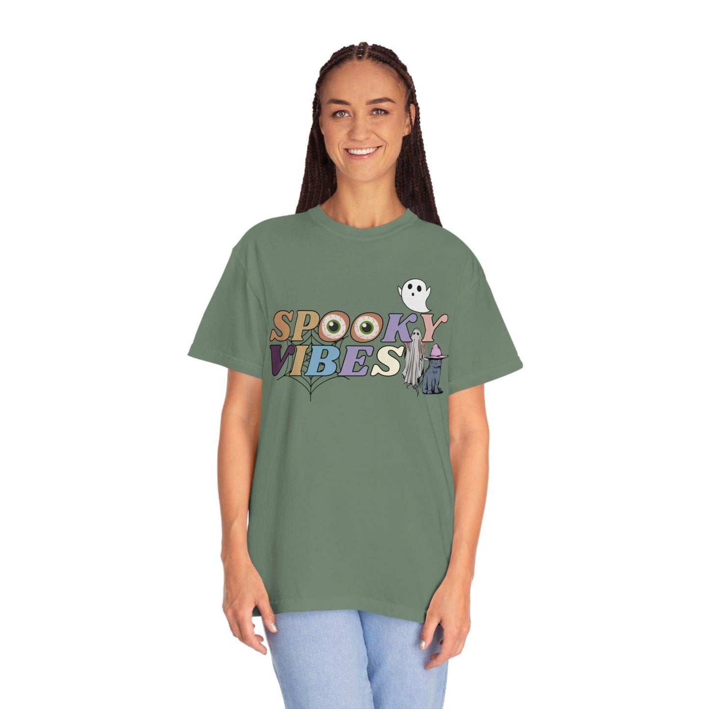 Retro Halloween Tshirt, Spooky Vibes Shirt, Vintage Shirt Halloween Shirt - Giftsmojo