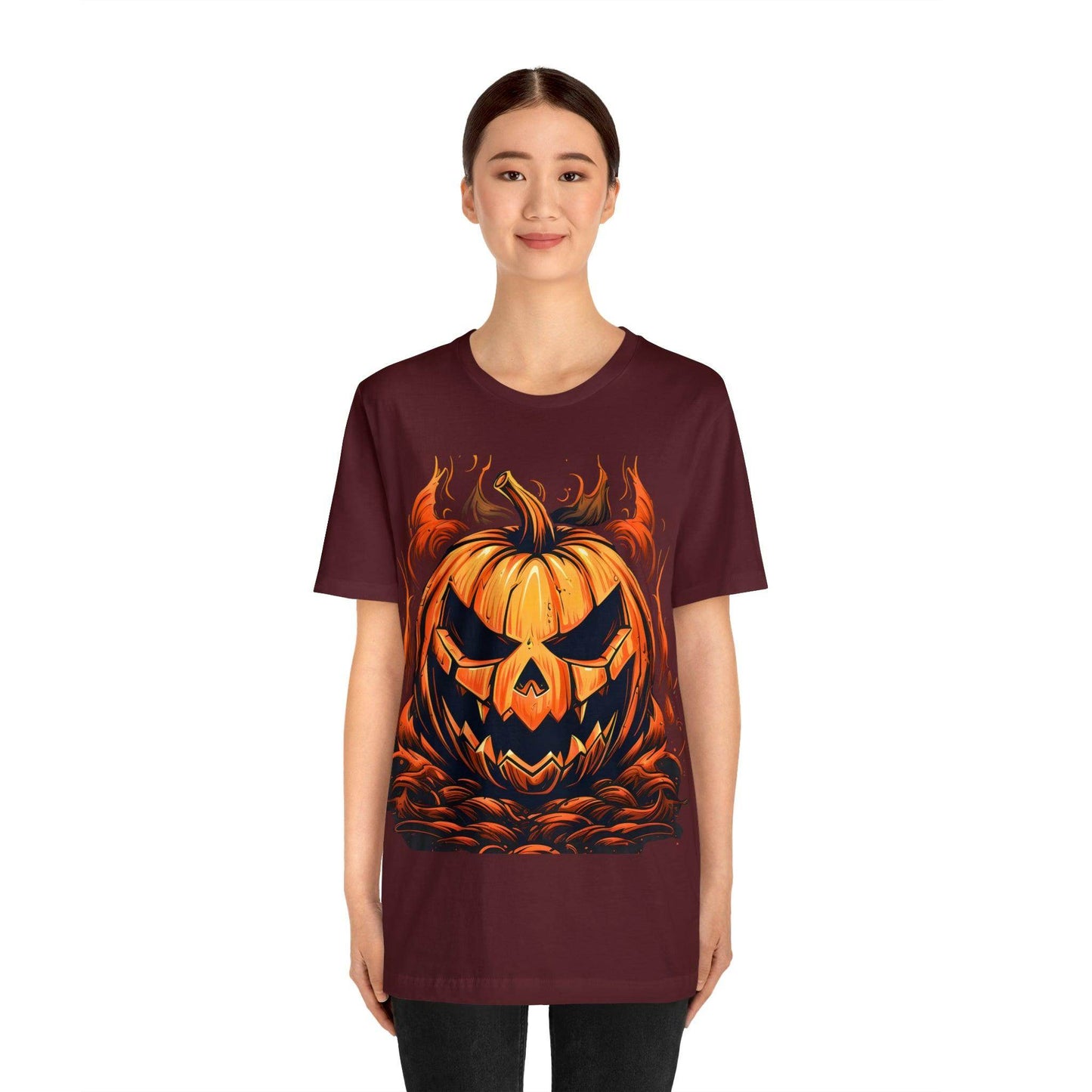 Spooky Jack O' Lantern Pumpkin Face Shirt: Eerie and Enchanting - Giftsmojo