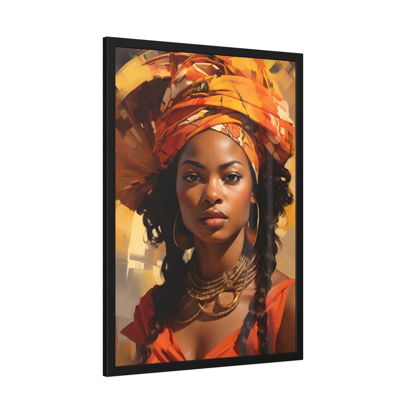 African Woman Framed Paper Posters - Giftsmojo