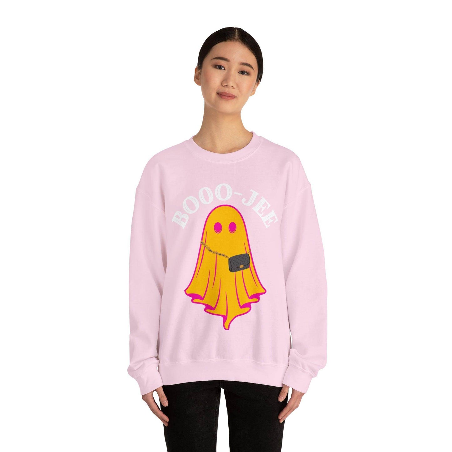 Booo-Jee Sweatshirt, Boo Halloween Sweatshirt, Spooky Ghost Sweatshirt, Boo Jee Shirt, Halloween Ghost Sweatshirt, Halloween Boo Shirt - Giftsmojo