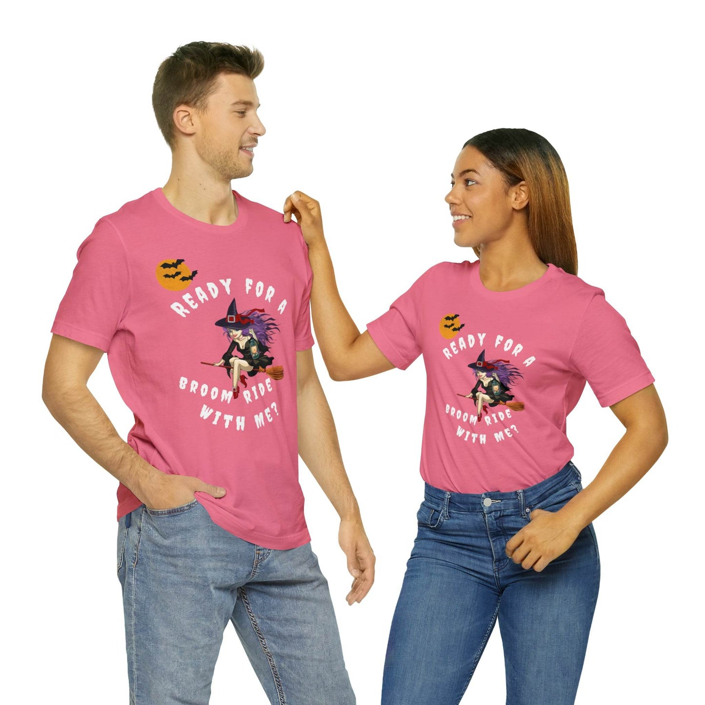 Ready for a Broom Ride with Me Halloween shirt, Witch shirt, Halloween tshirt, Halloween outfit, Work Halloween Costume - Giftsmojo