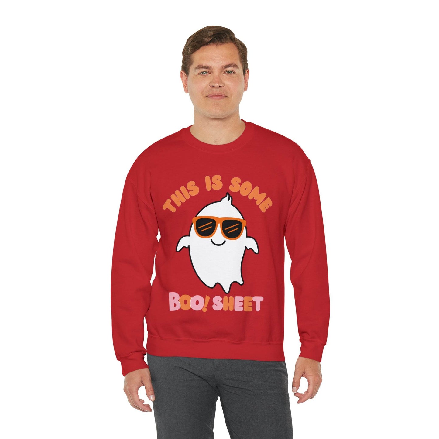 This Is Some Boo Sheet Ghost Sweatshirt Cute Ghost Sweatshirt Boo Ghost Sweatshirt Gift Shirt Funny Halloween Shirt Spooky Season Shirt - Giftsmojo