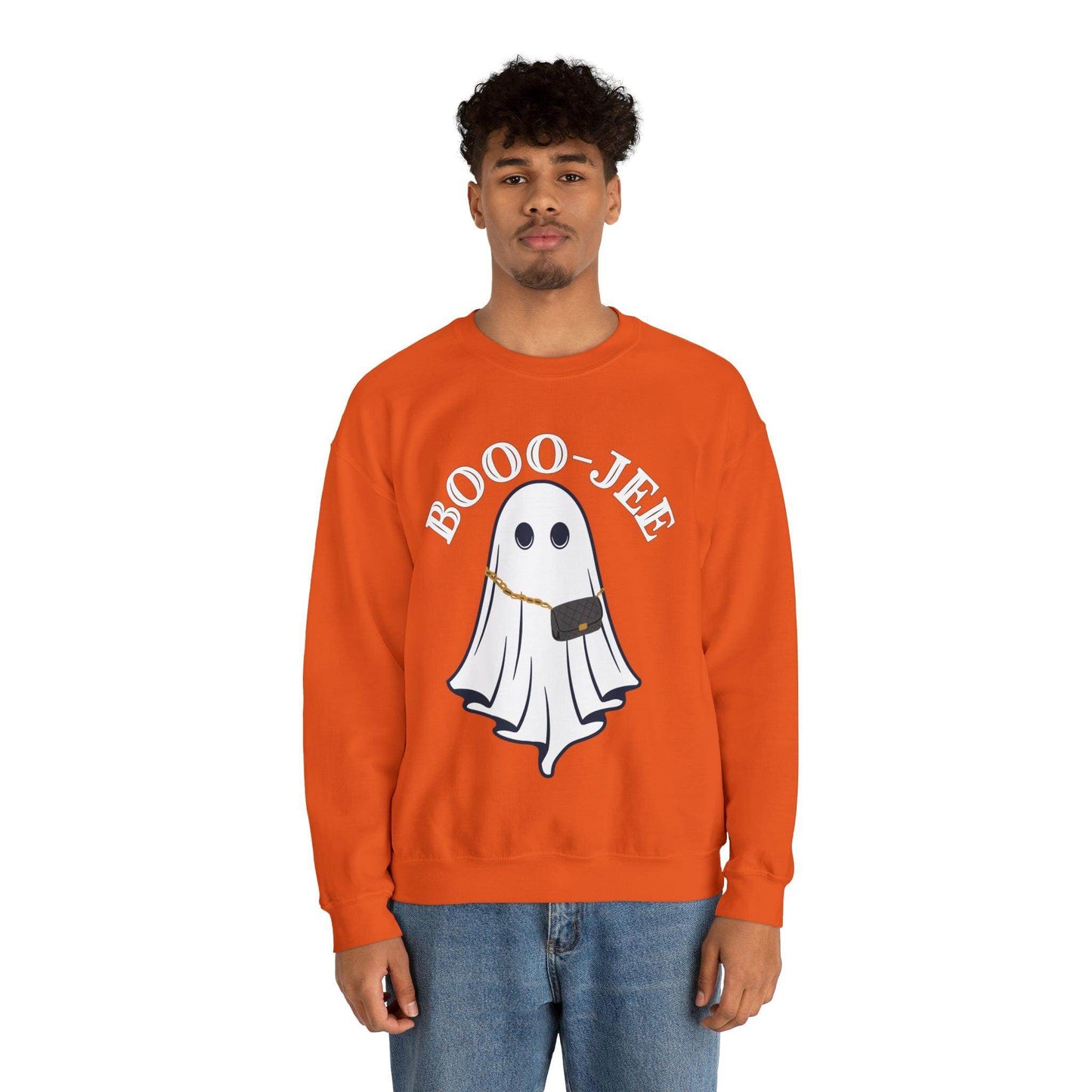 Booo-Jee Halloween Sweatshirt, Boo Halloween Sweatshirt, Spooky Ghost Sweatshirt, Boo Jee Shirt, Halloween Ghost Sweatshirt, Halloween Boo Shirt - Giftsmojo