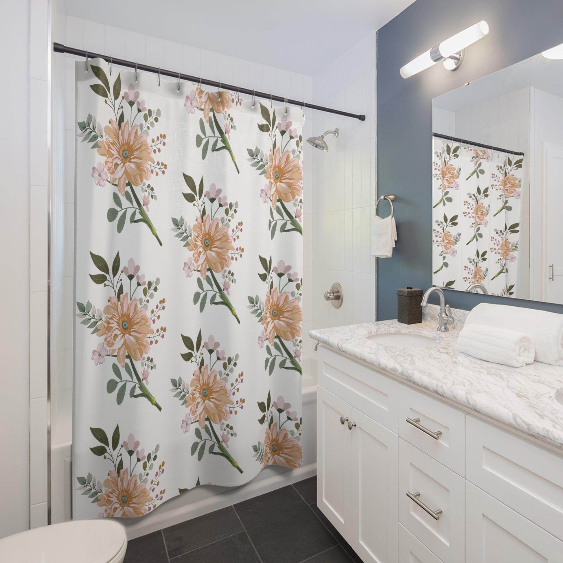 Boho Shower Curtains, Cute shower curtain set cool shower farmhouse curtain shower decor - Giftsmojo