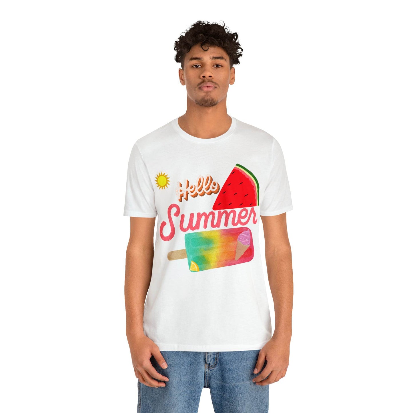 Hello Summer Shirt, Hello Summer, Summer shirts for women and men, Funny Shirt, Summer Vibes, Trendy Fashion, Summertime Fun - Giftsmojo