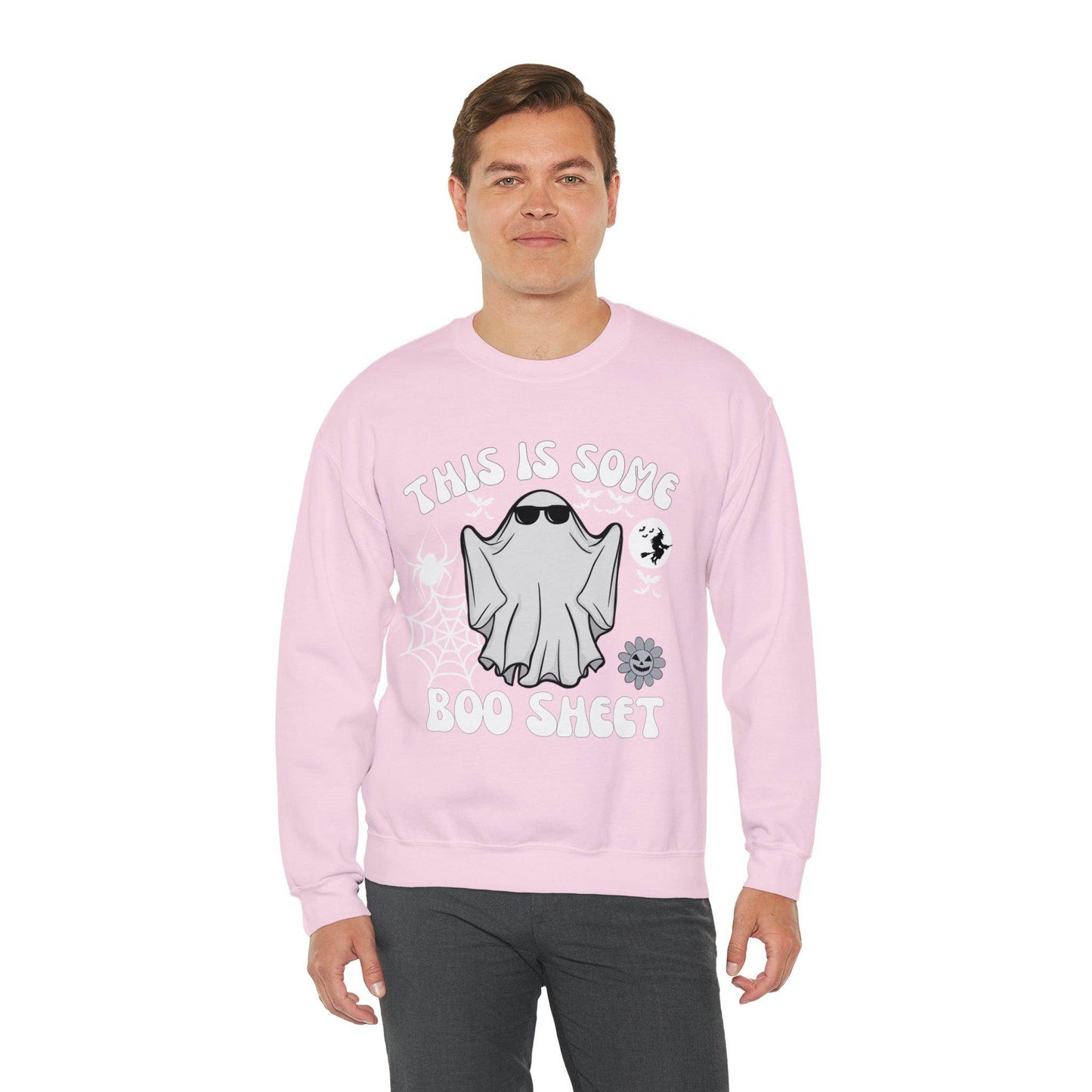 This Is Some Boo Sheet Ghost Sweatshirt Cute Ghost Sweatshirt Boo Ghost Sweatshirt Gift Shirt Funny Halloween Shirt Spooky Season Shirt - Giftsmojo