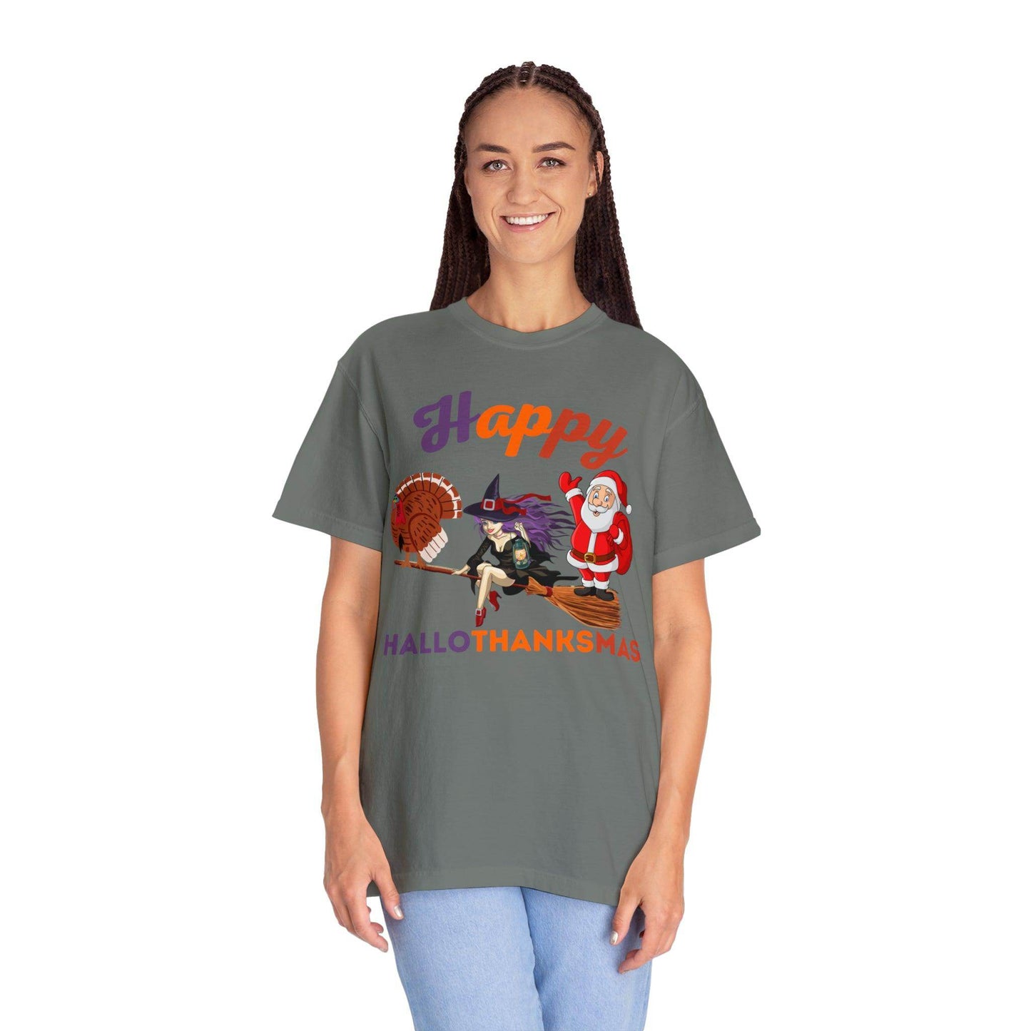 Happy HALLOTHANKSMAS Gift for Fall Halloween Thanksgiving Christmas Gift - Giftsmojo