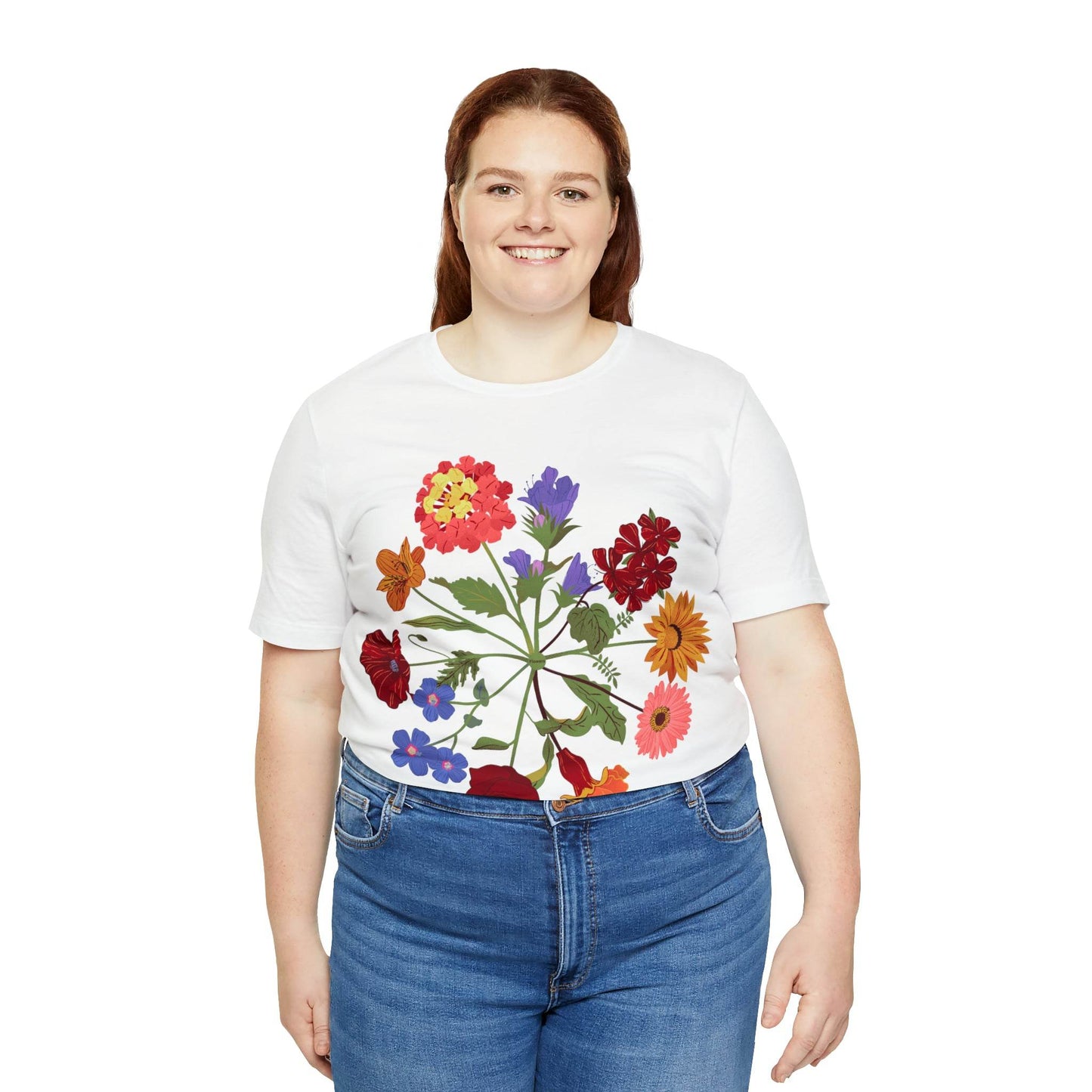 Wildflower Tshirt, Flower Shirt, Types of Flowers Shirt, Floral Tshirt, Gift for Women, Ladies Shirts Best Friend Gift, Plant Mom Nature Tee - Giftsmojo