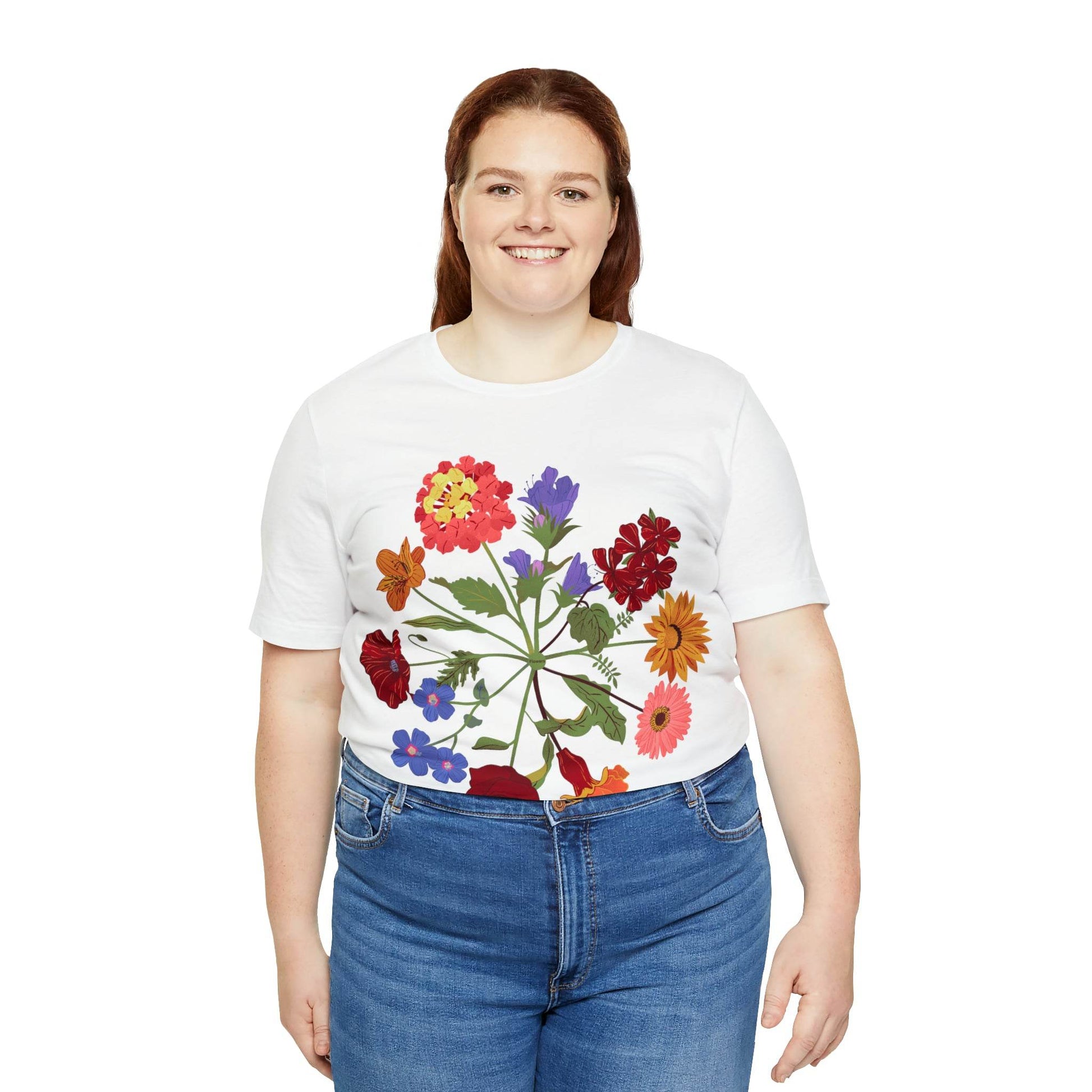 Wildflower Tshirt, Flower Shirt, Types of Flowers Shirt, Floral Tshirt, Gift for Women, Ladies Shirts Best Friend Gift, Plant Mom Nature Tee - Giftsmojo