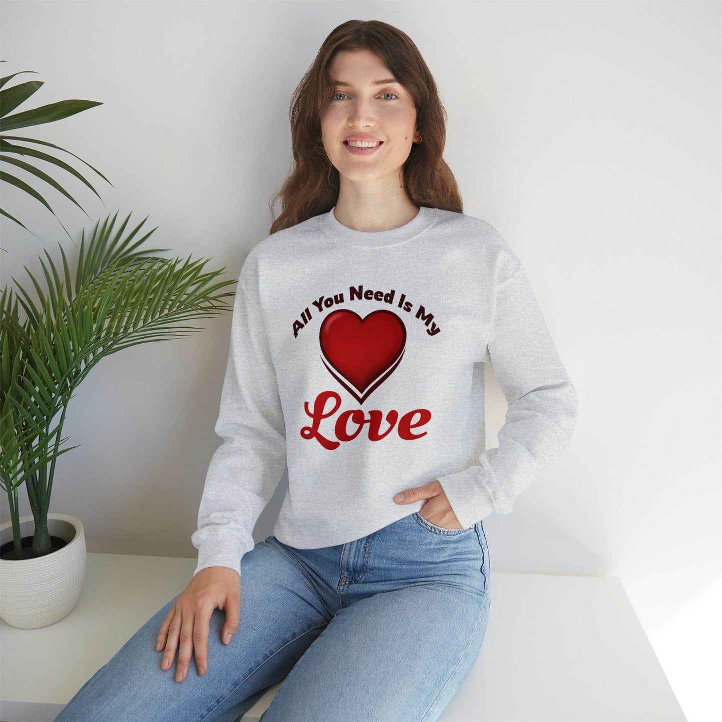 All you need is My Love Tee Hooded Sweatshirt - Giftsmojo