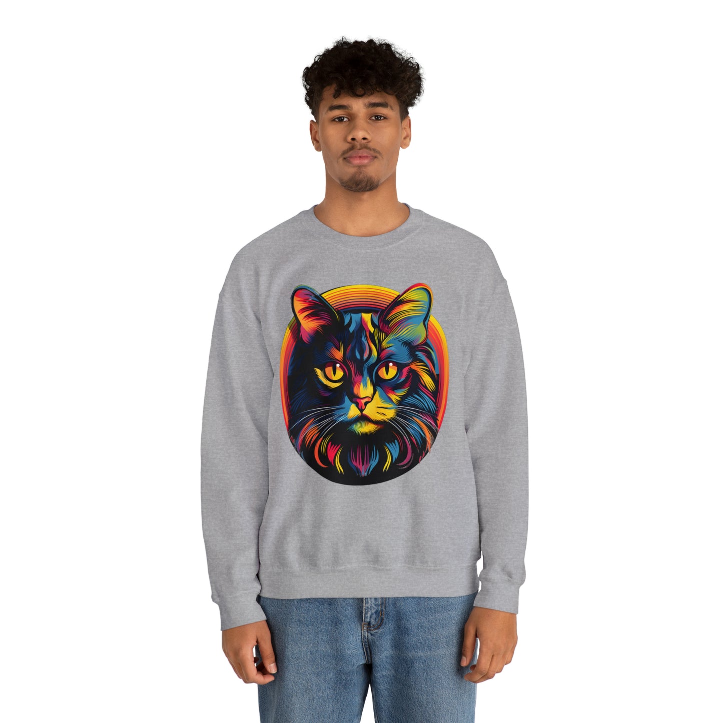 Vintage Cat Lover Sweater Retro Cat Sweatshirt Animal Lover Gift Cat Mom Gift Cat Lover Gift Cat Mom Sweatshirt Cat Crewneck Sweatshirt
