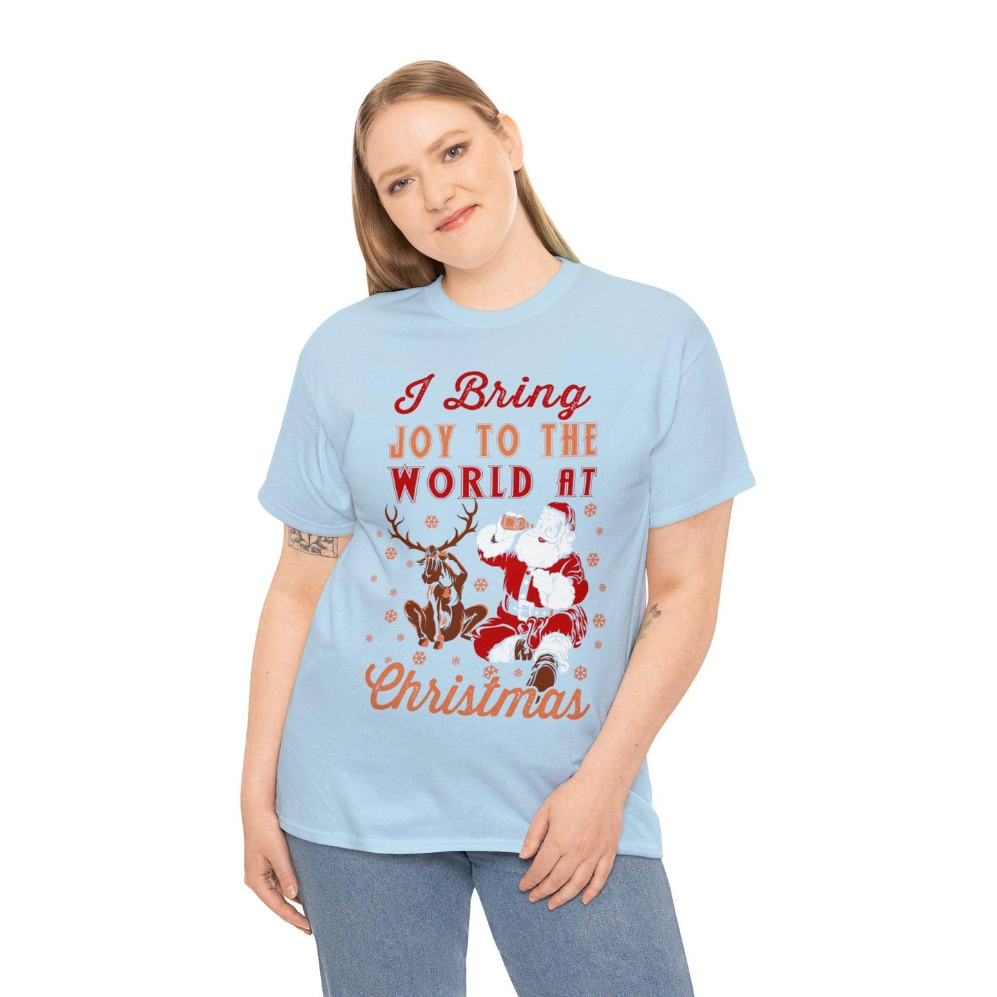I bring Joy to the World at Christmas Shirt, Christmas Tee Christmas outfit, Christmas gifts - Giftsmojo